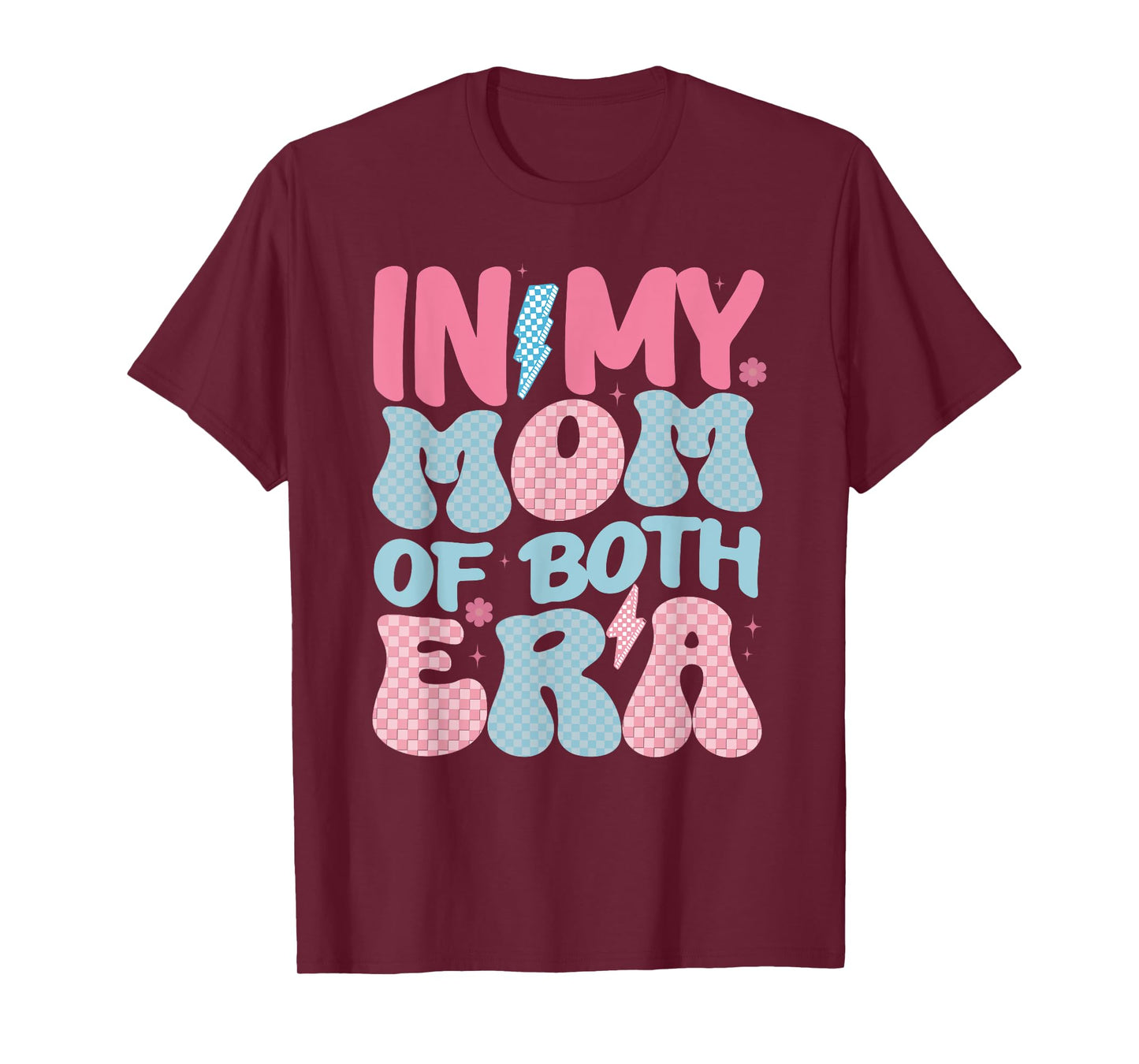 In My Mom of Both Era Retro Mothers Day Mama of Both T-Shirt