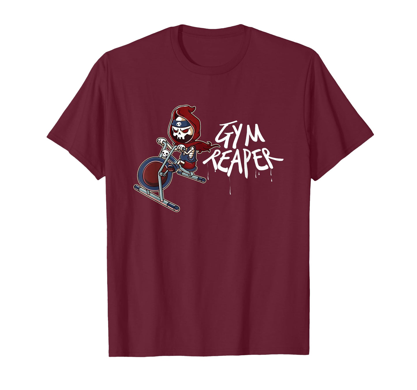 Gym Reaper Grim Reaper Cardio Is Hardio Workout Halloween T-Shirt