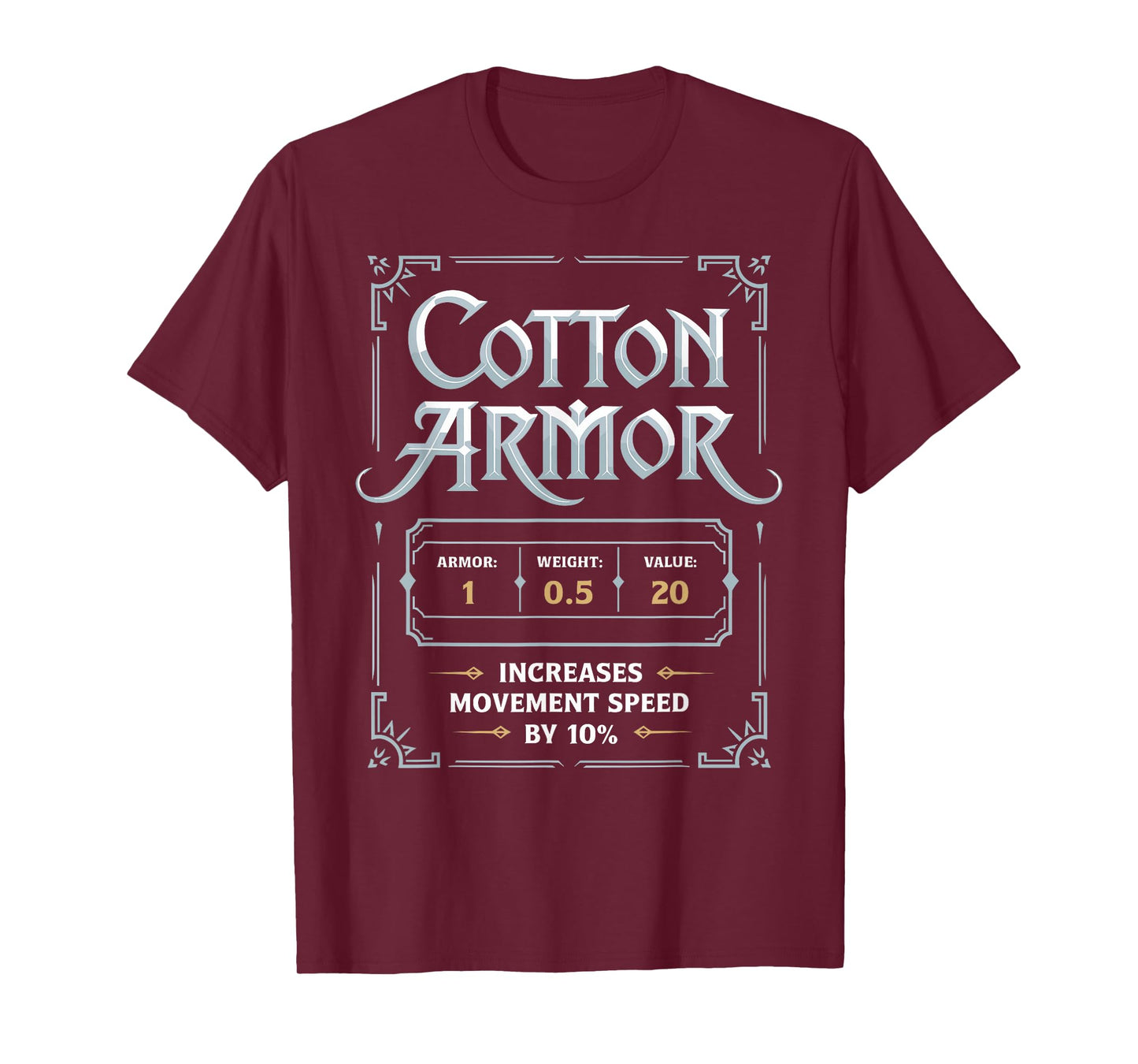 RPG Geek PC Game MMORPG Costume Roleplay Gaming Cotton Armor T-Shirt