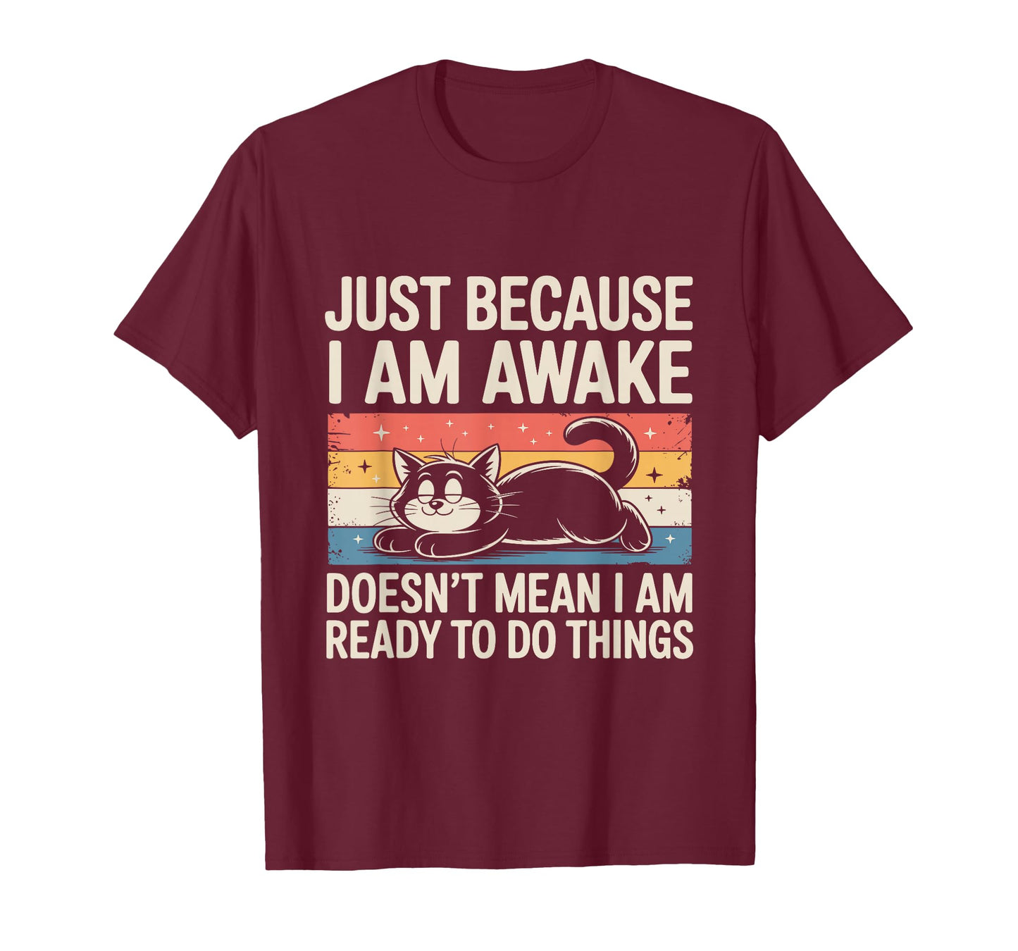 Funny Lazy Cat Meme Weird Stuff Lover Men Women Boys Girls T-Shirt