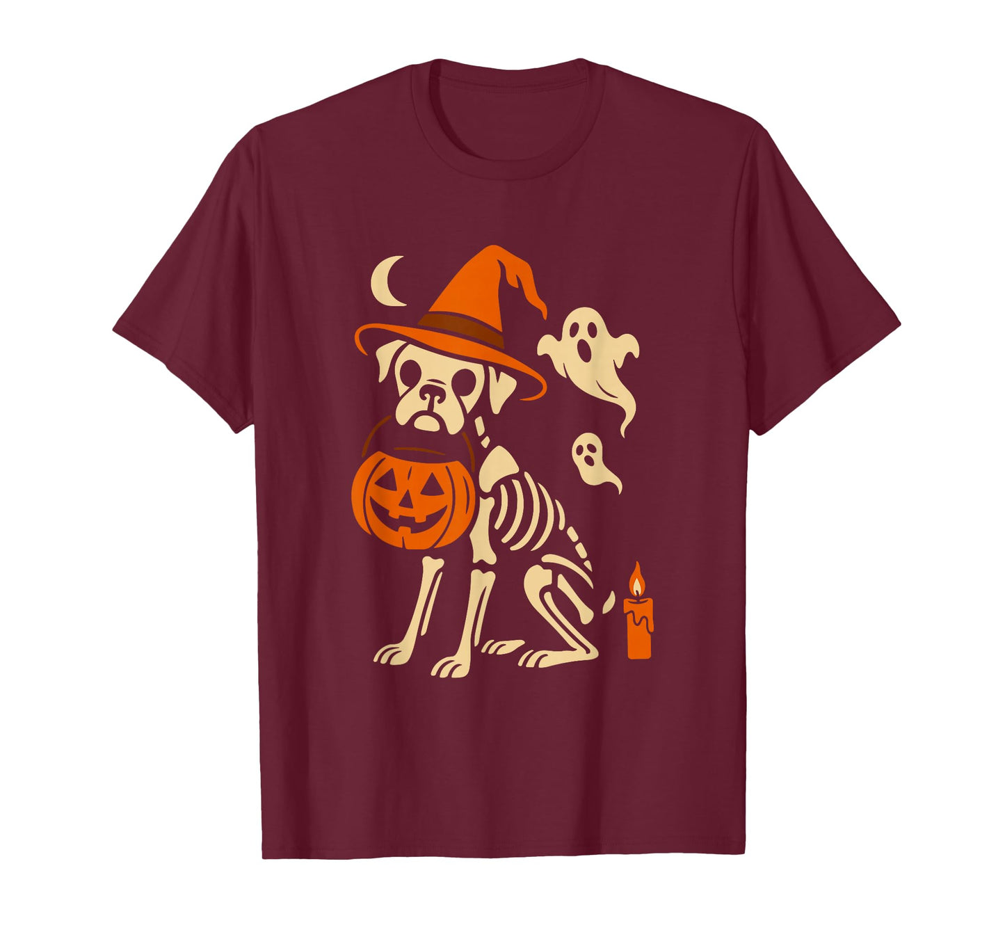 Witch Boxer Dog Halloween Pumpkin Boxer Dog Mom Dog Lover T-Shirt