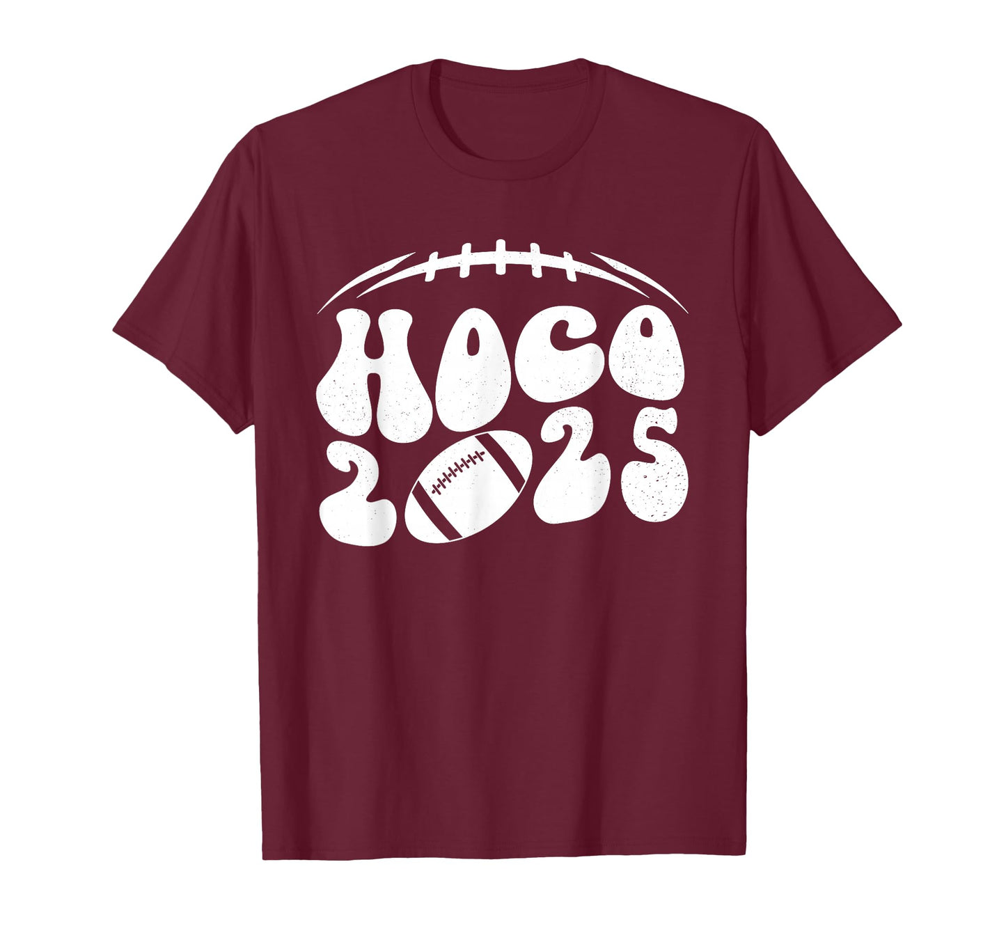 Hoco 2025 Homecoming Funny Football Game Day School Reunion T-Shirt