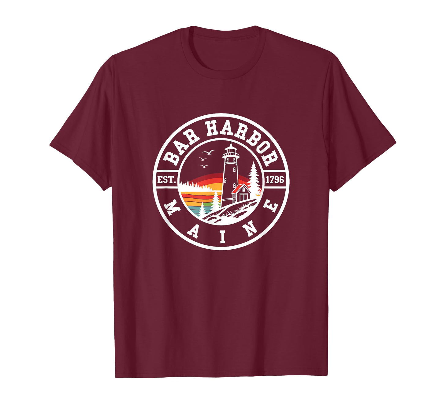Bar Harbor - Maine - Throwback Design - Classic T-Shirt