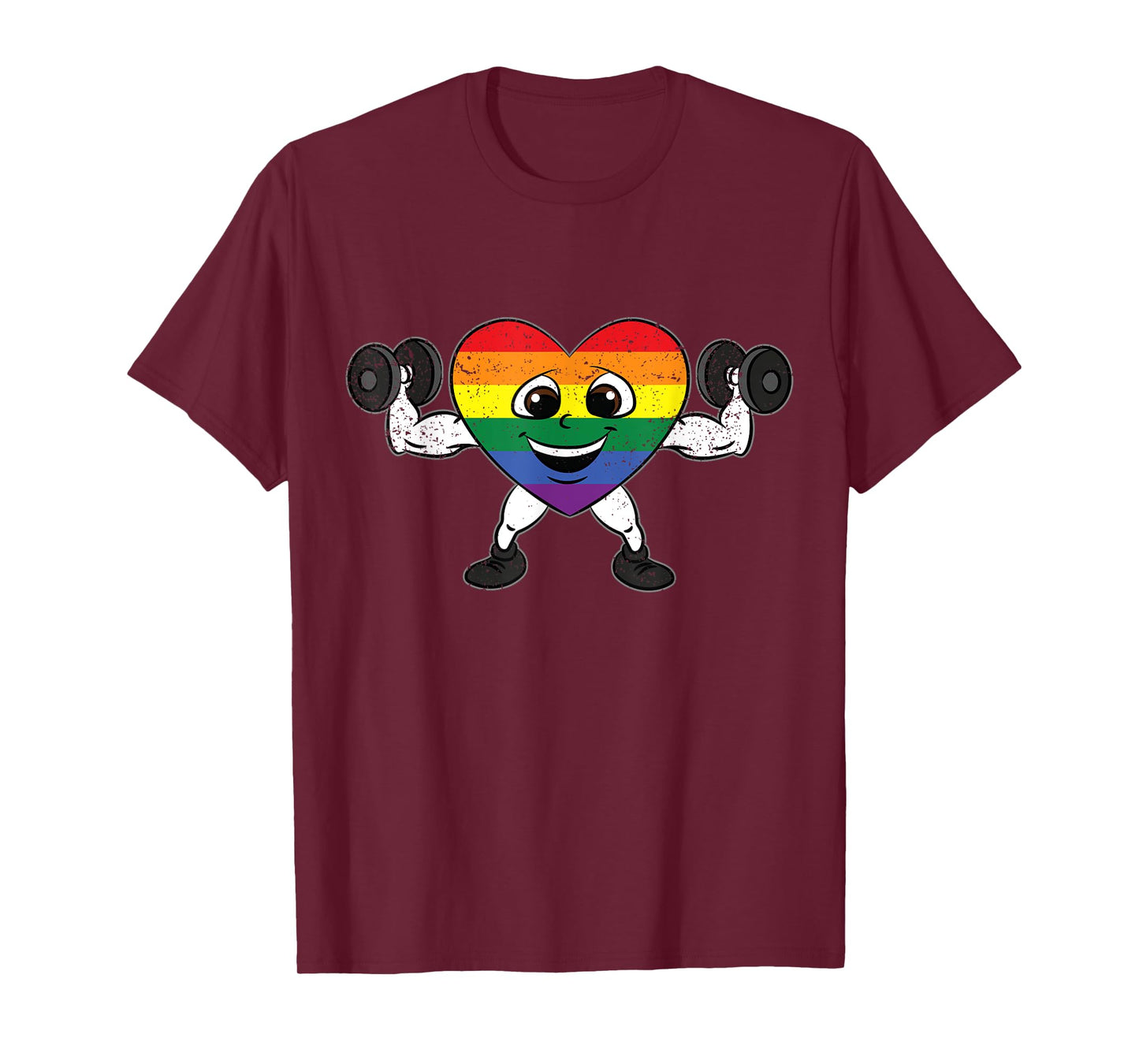 LGBT-Q Gym Gay Pride Rainbow Fitness Workout Men Women T-Shirt