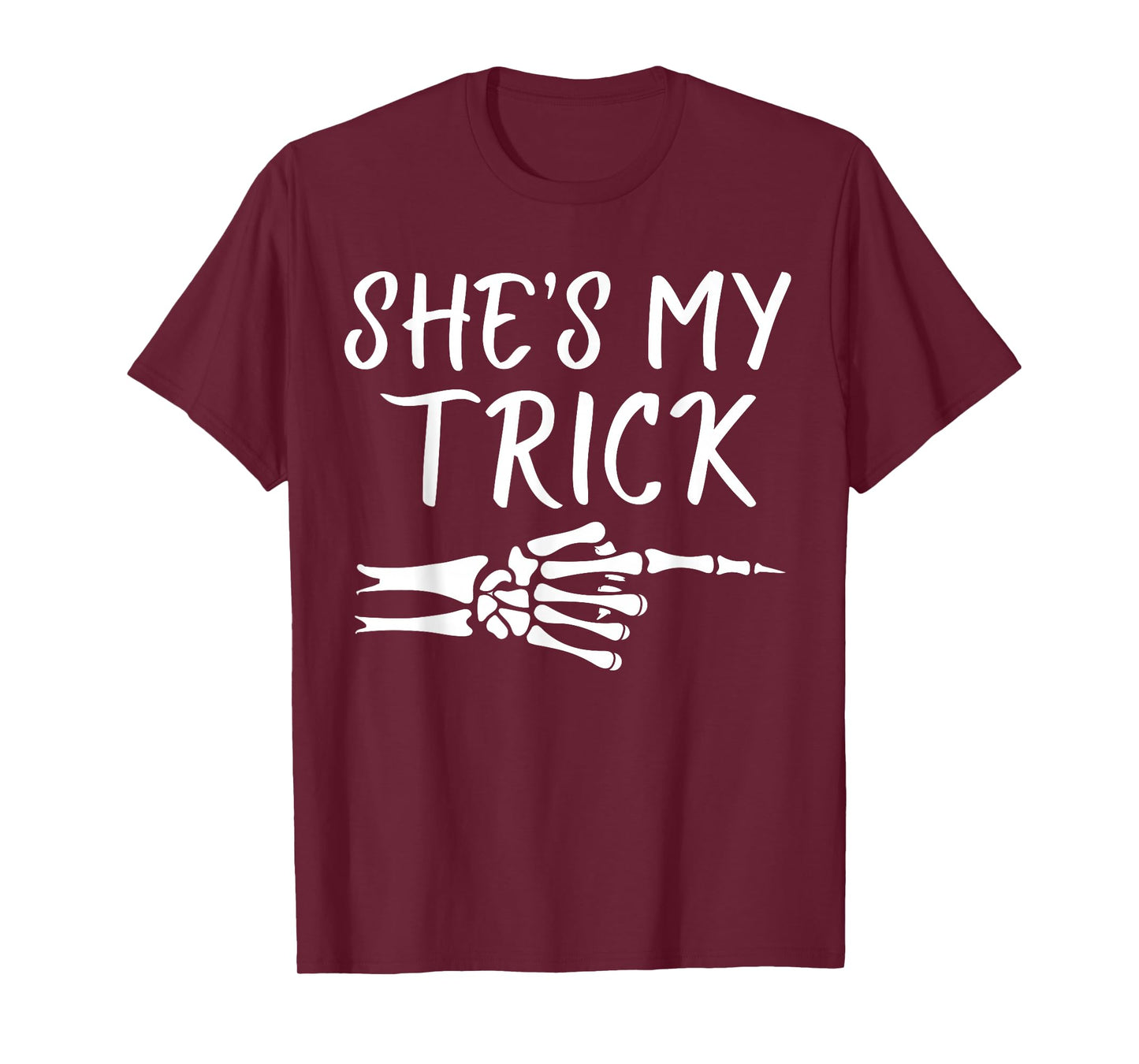 Shes My Trick Matching Couple Halloween Costume Boyfriend T-Shirt