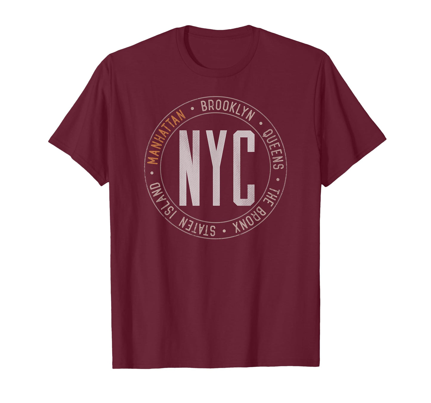 MANHATTAN New York Boroughs Five Boroughs NYC Manhattanites T-Shirt