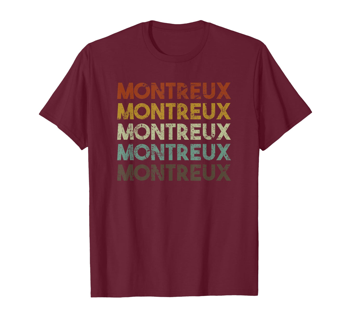 Montreux Switzerland Retro 80s Vintage T-Shirt