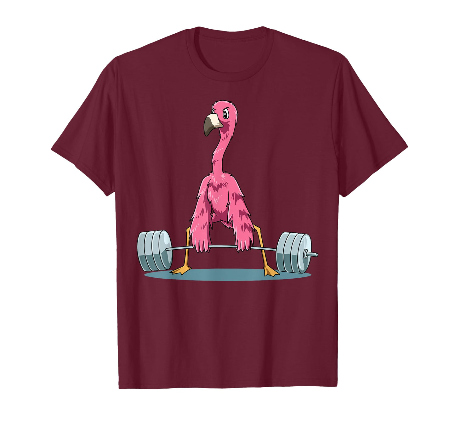 Weightlifting Flamingo Deadlifting Flamingo Powerlifting Gym T-Shirt