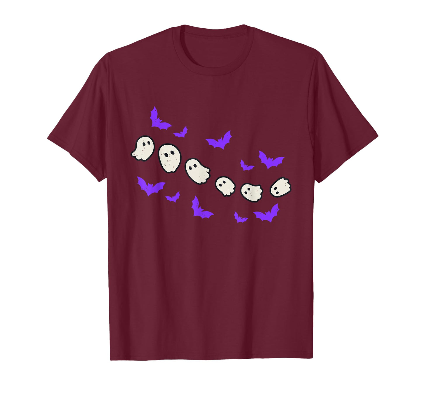 Ghost Bats Halloween Ghoul Spooky Season Men Women Kids T-Shirt