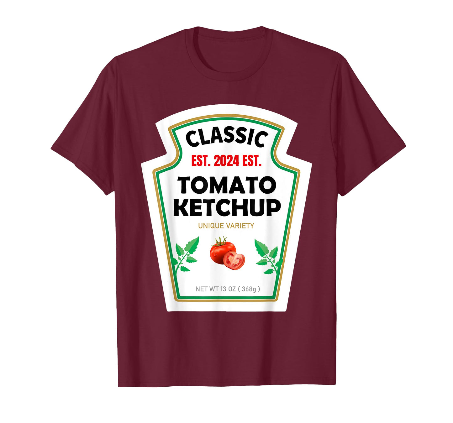 Red Ketchup DIY Costume Matching Couples Groups Halloween T-Shirt