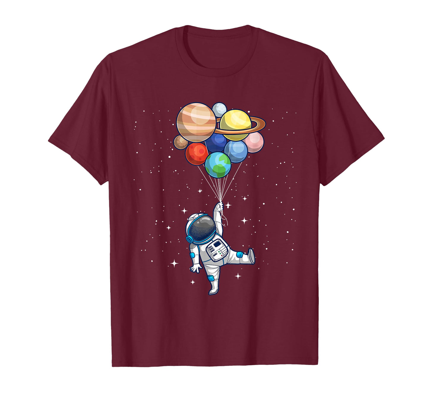 Space Themed For Men Women Outer Space Moon Galaxy Astronaut T-Shirt