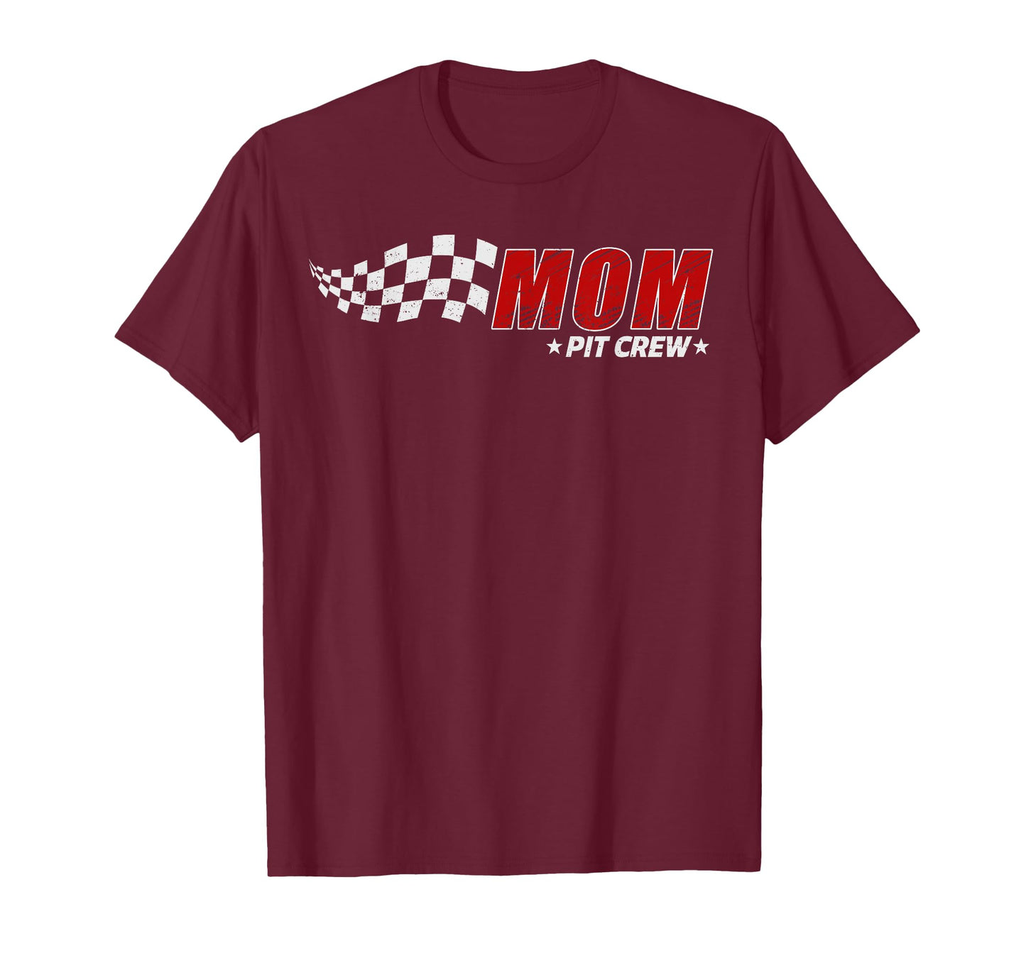 Mom Pit Crew Race Car Birthday Family Matching Pit Crew T-Shirt