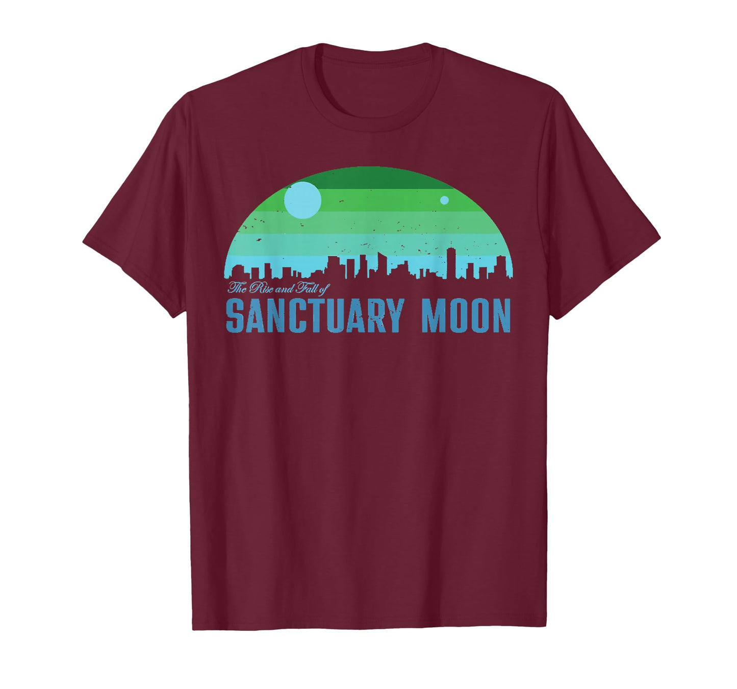 Retro The Rise And Fall Of Sanctuary Moon T-Shirt