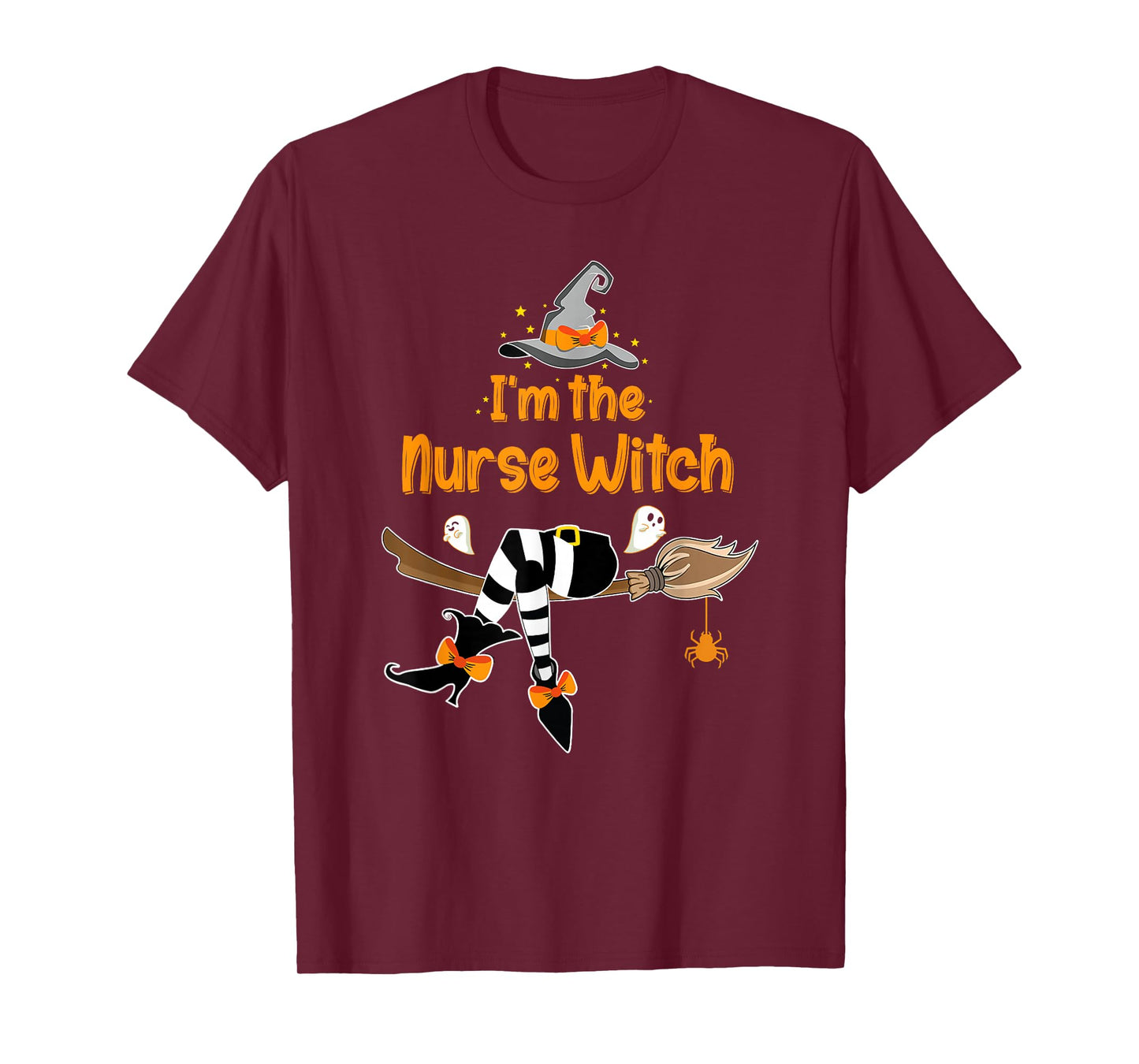 I'm Nurse Witch Riding Boom Funny Halloween Nurse Costume T-Shirt