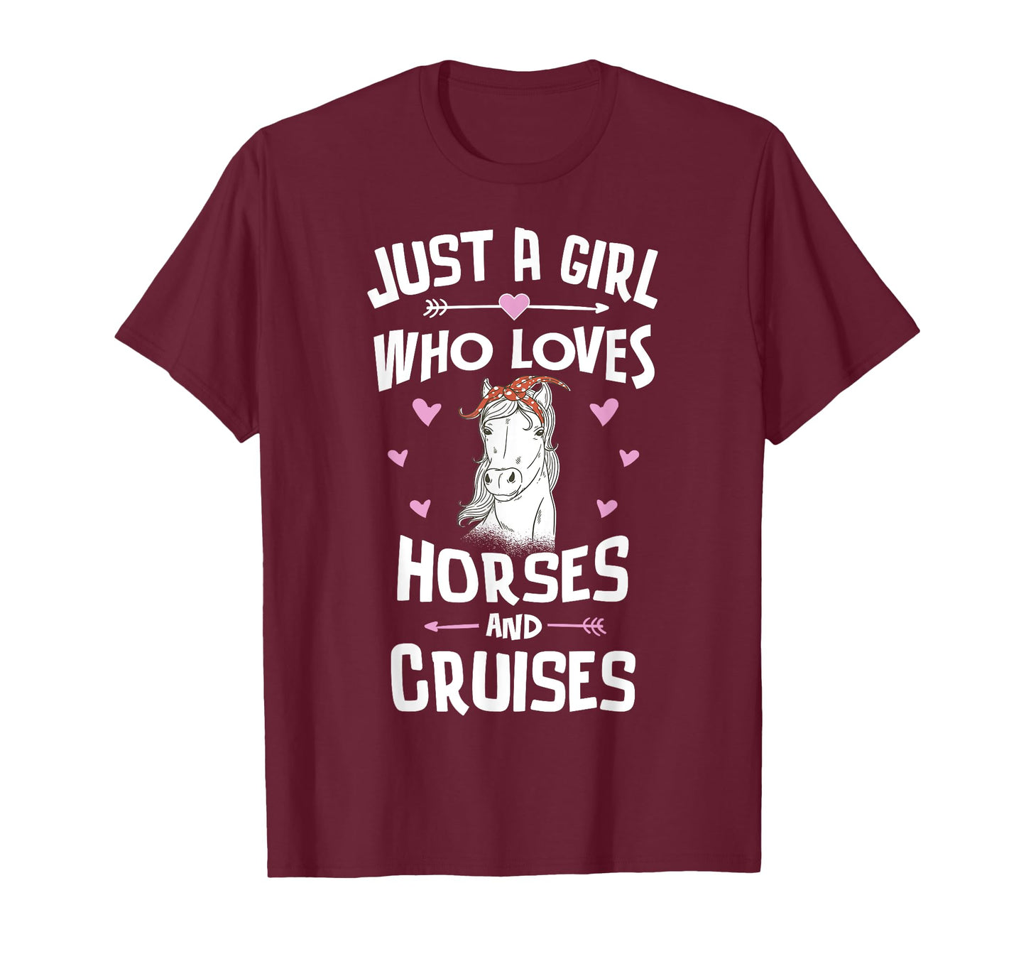 Horses And Cruises Gifts for Girls Women T-Shirt