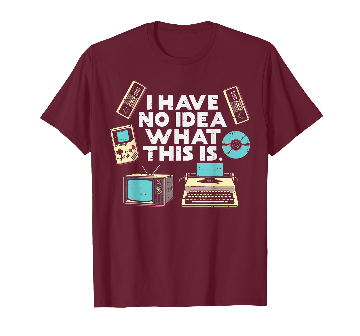 No Idea What is This Typewriter Funny 70s 80s Men Women Kids T-Shirt