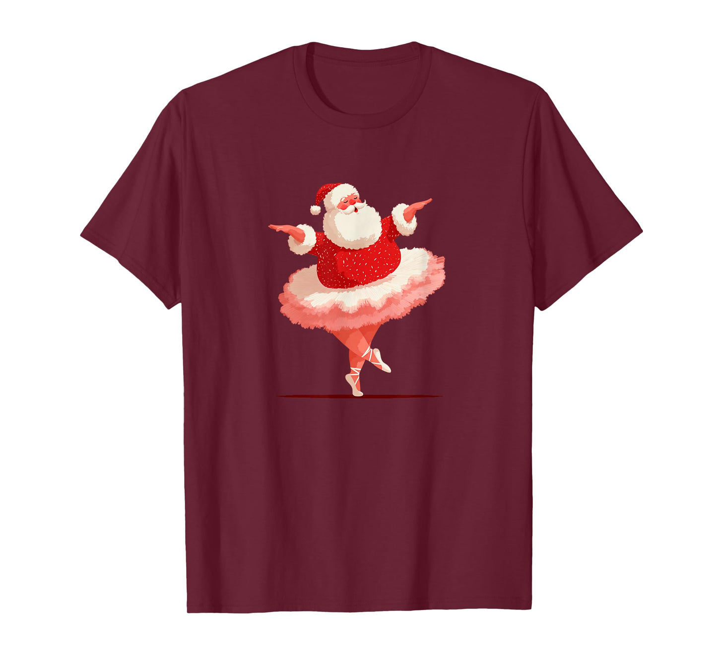 Amazing Ballerina Santa Claus Costume for Tutu Lovers T-Shirt