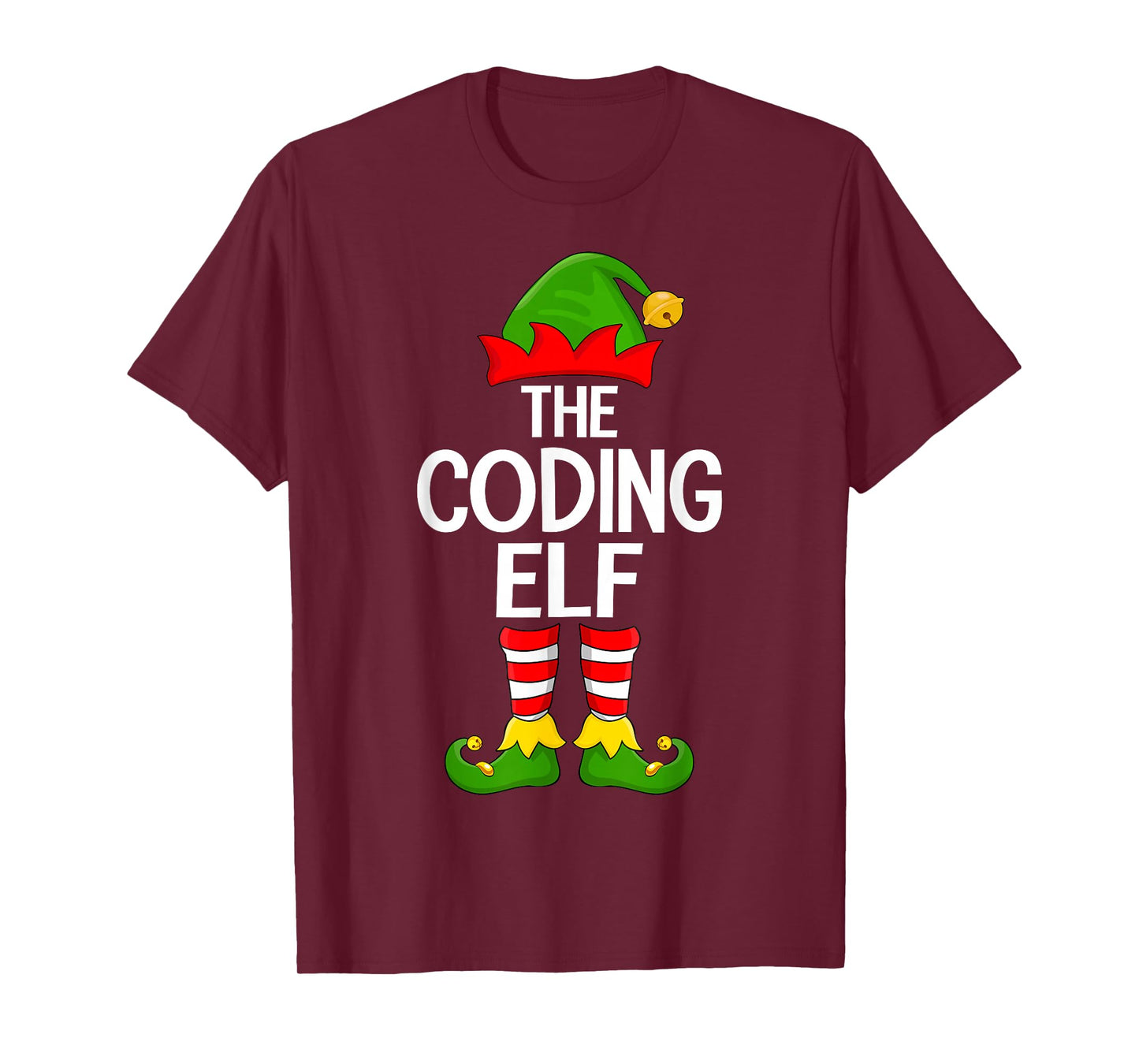 Coding Elf Xmas Matching Family Elf Squad Christmas T-Shirt