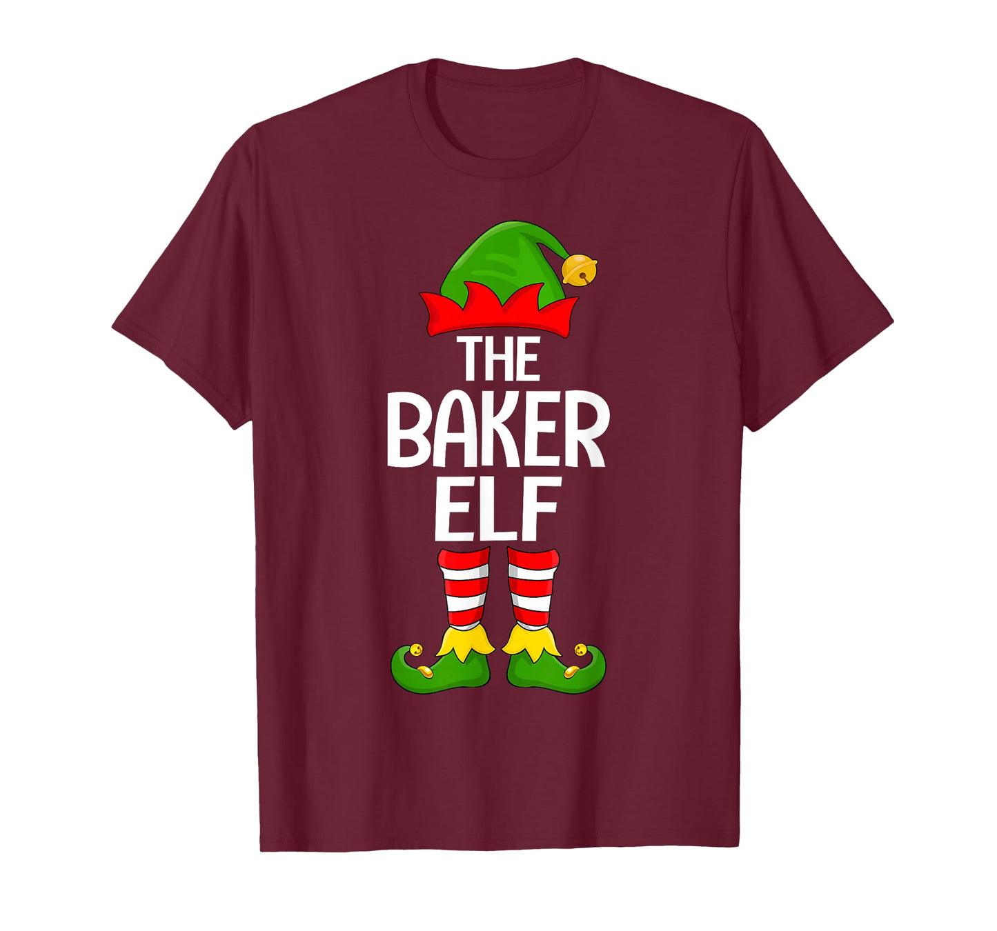 Baker Elf Xmas Matching Family Elf Squad Christmas Baking T-Shirt