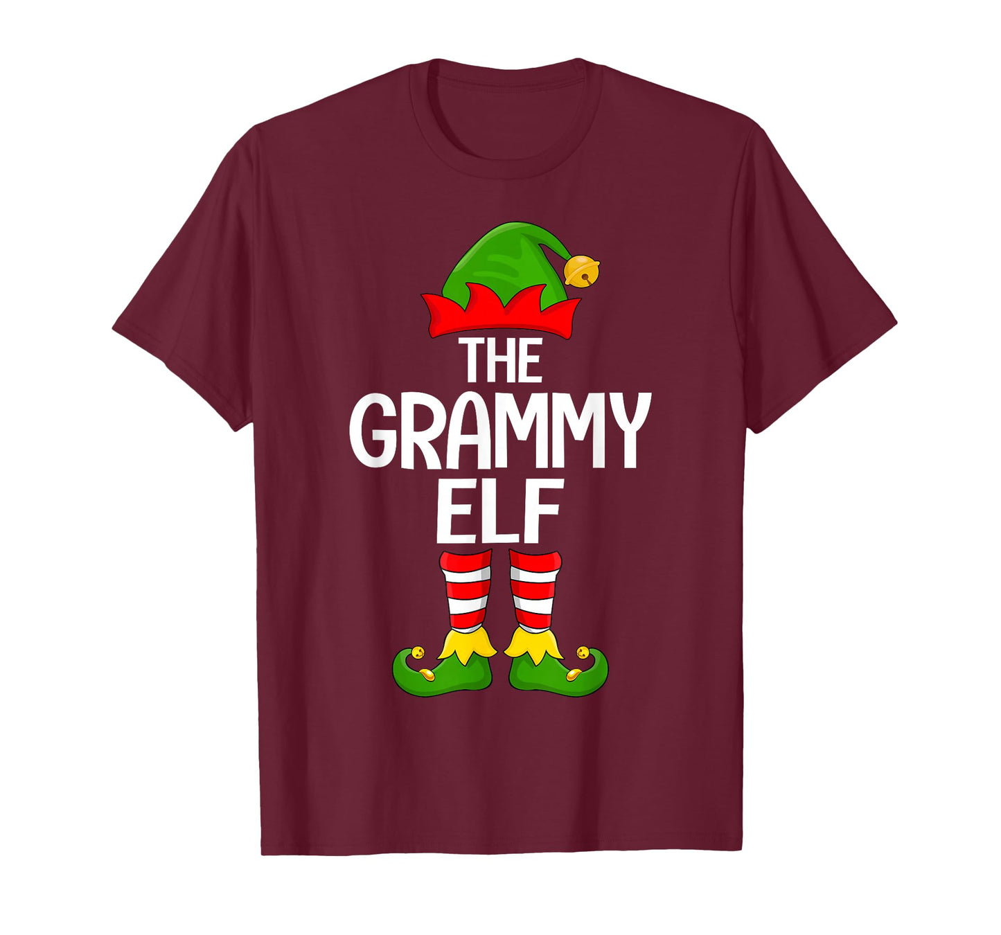 Grammy Elf Xmas Matching Family Elf Squad Christmas Women T-Shirt