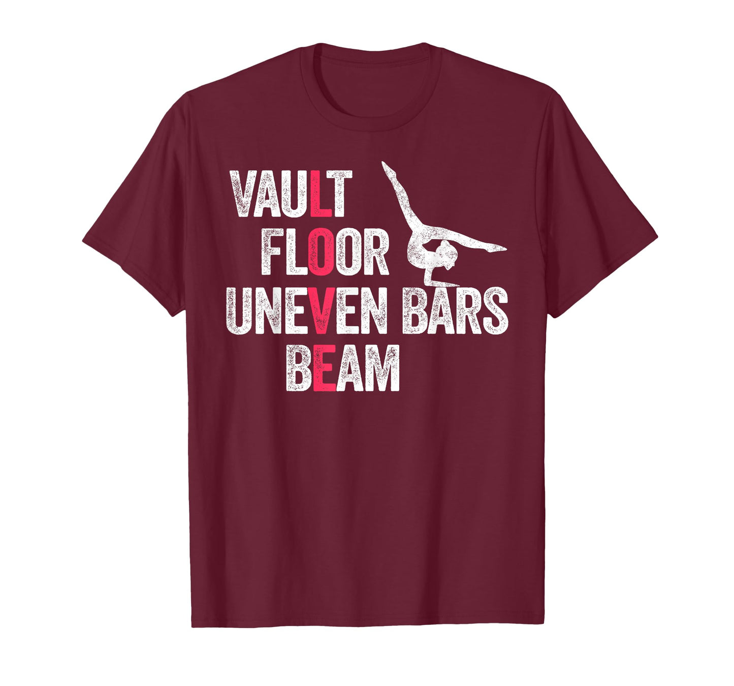 Vault Floor Uneven Bars Beam T-Shirt Gymnastics Gymnast Gift T-Shirt