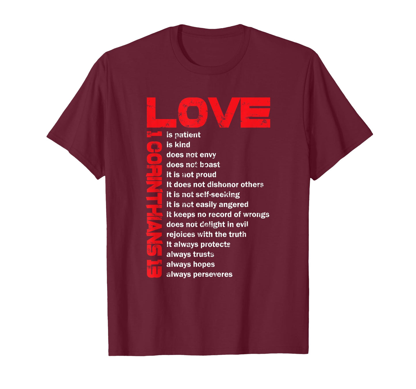 Love Is Patient 1 Corinthians 13 Gift for Christian T-Shirt