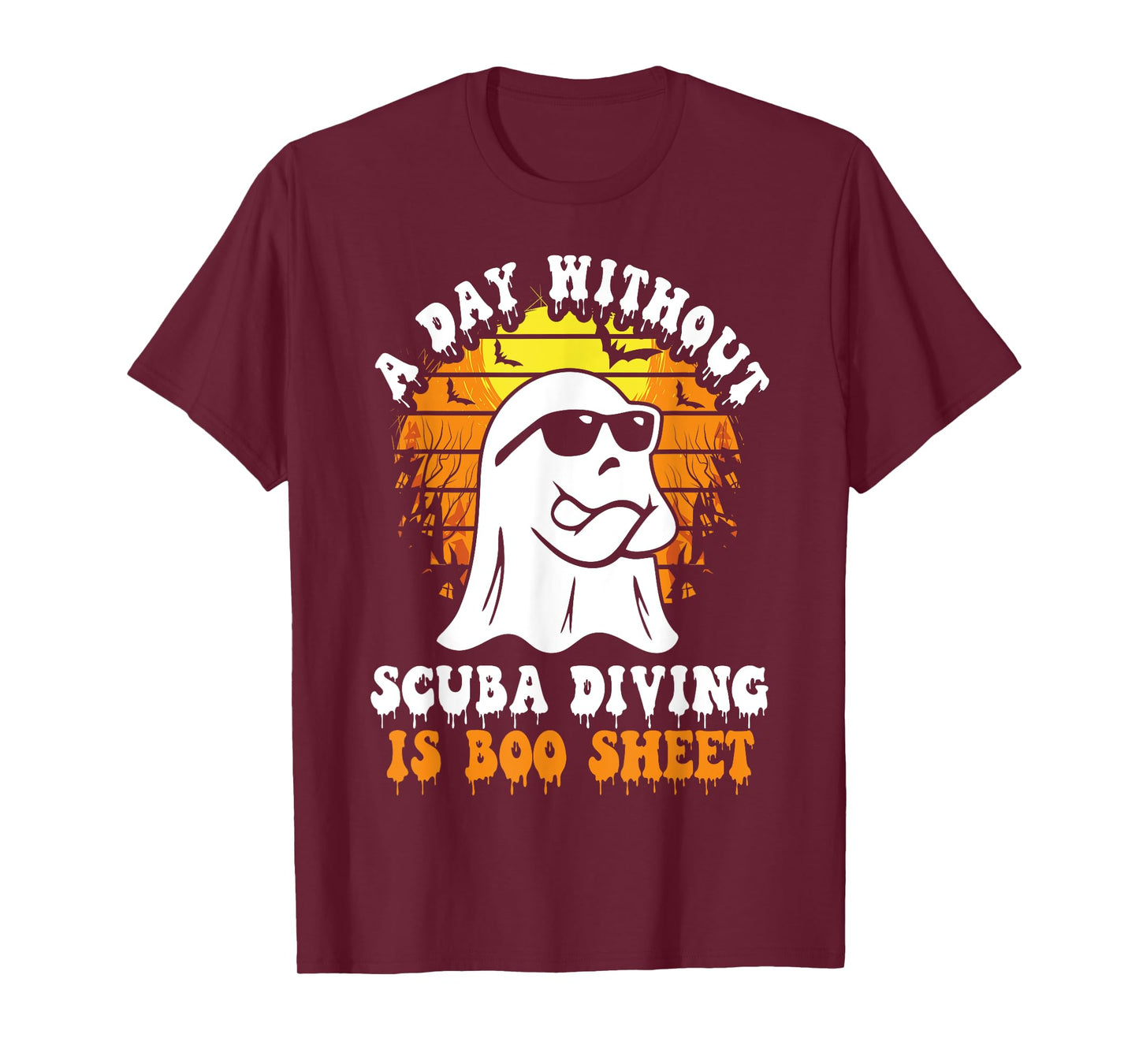 A Day Without Scuba Diving Is Boo Sheet Funny Halloween T-Shirt