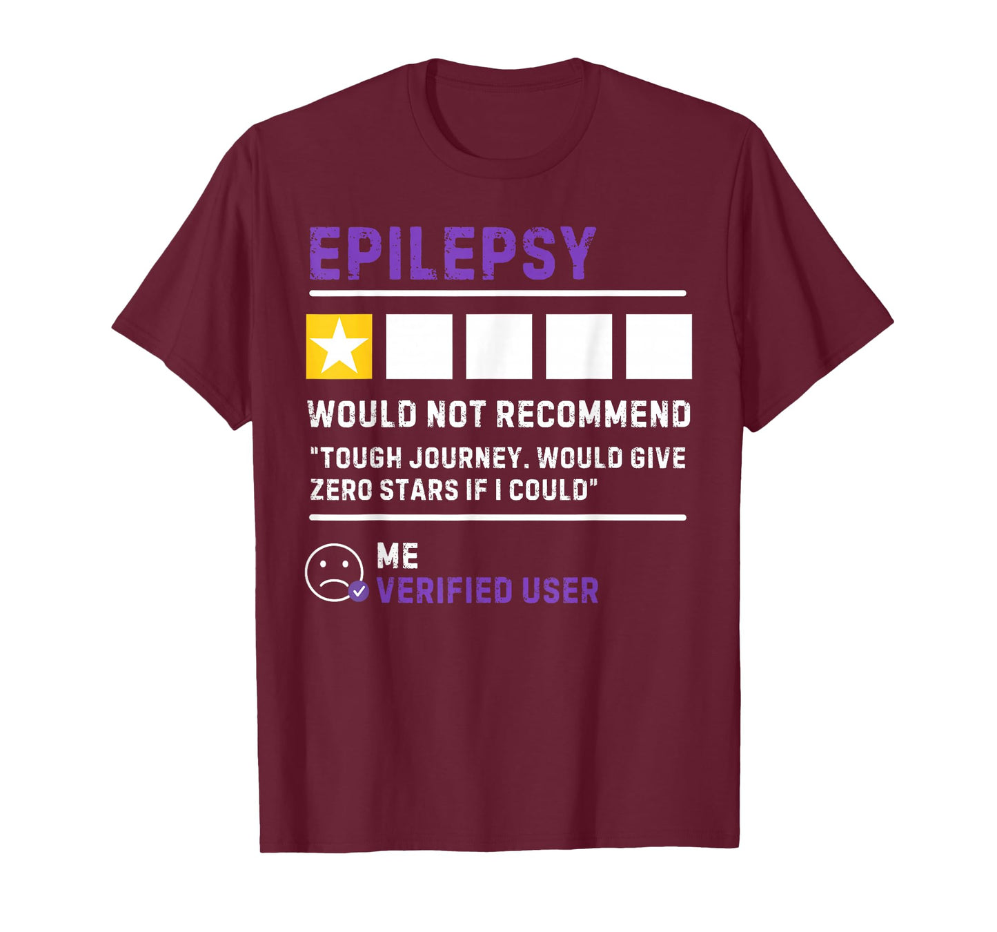 Would not Recommend Seizure Support Epilepsy Awareness T-Shirt