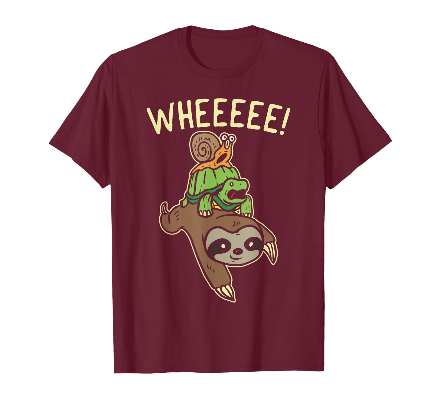 Funny Running Shirt Marathon Runners Gift Sloth Turtle Snail T-Shirt