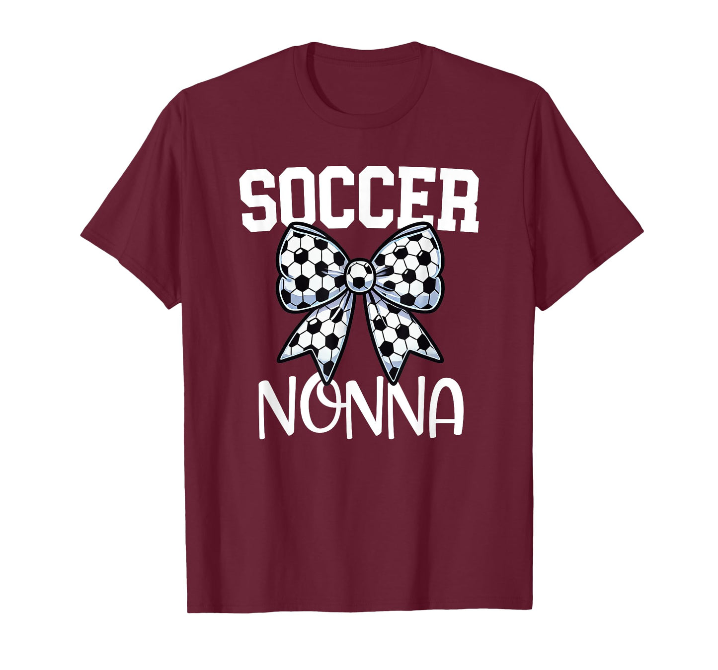 Soccer Nonna - Soccer Grandma Game day - Italian - Bow T-Shirt