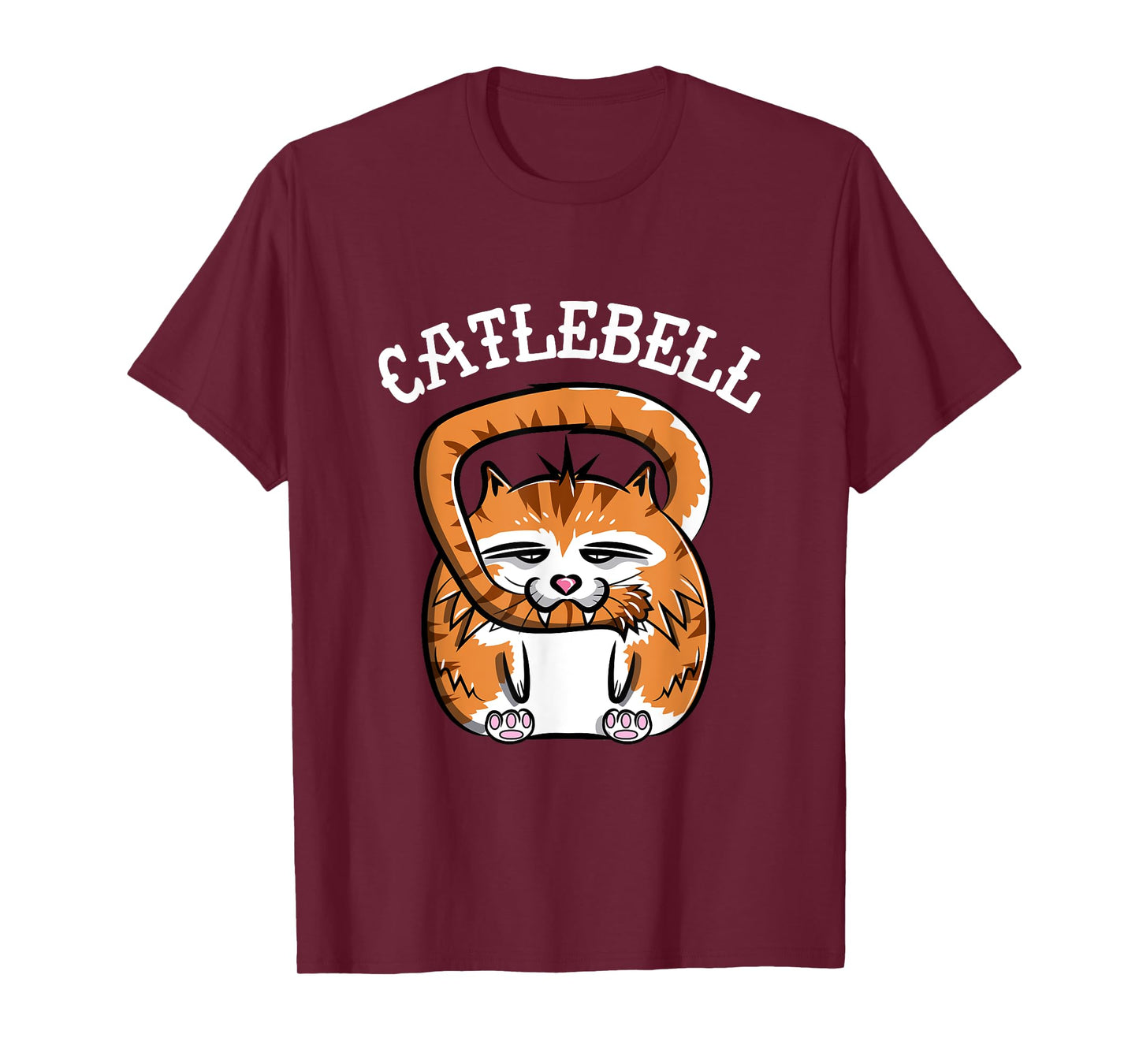 Catlebell Kettlebell Cat Workout T Shirt Gym Cat lover T-Shirt for Men Women Kids