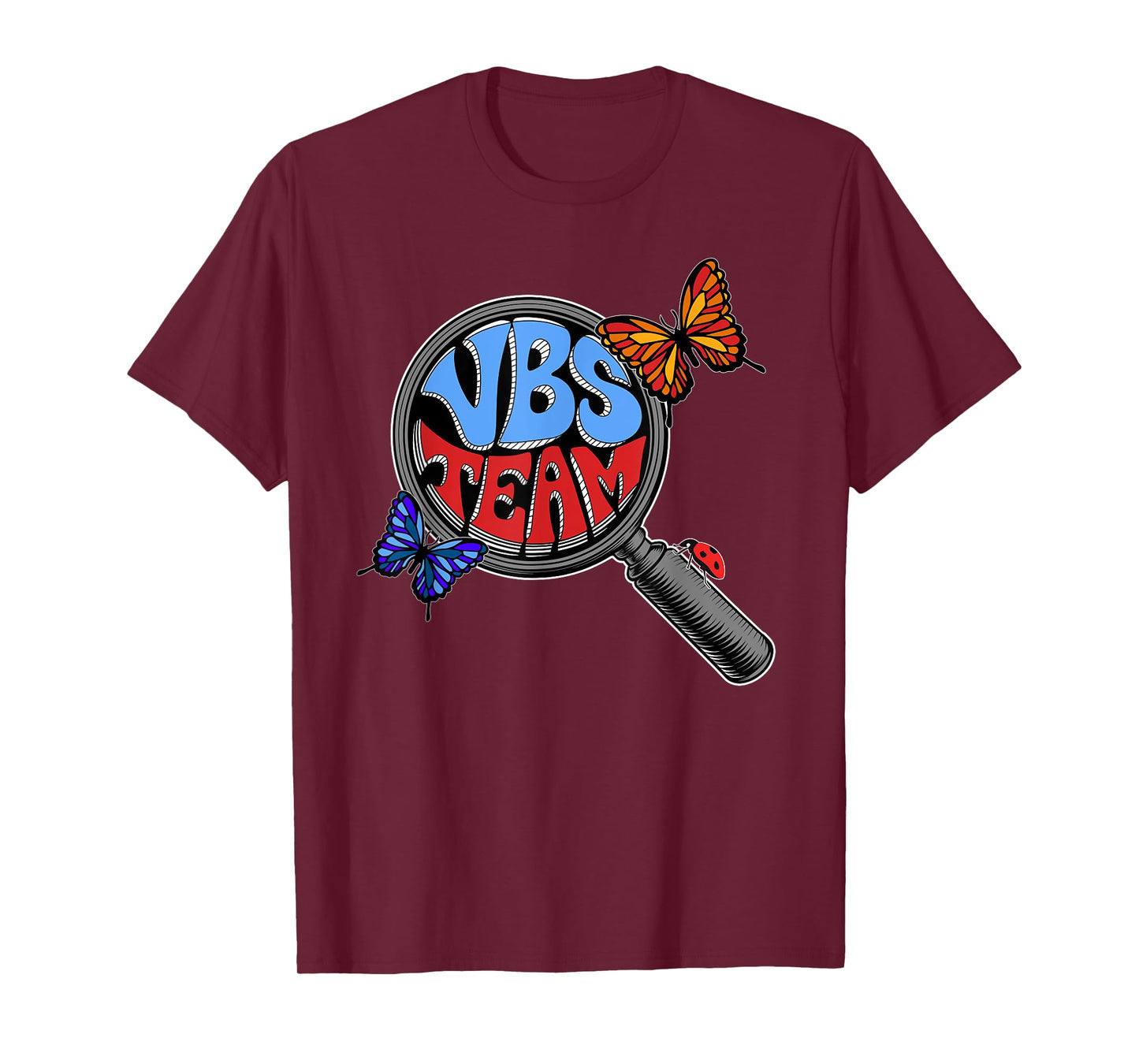VBS 2025 Vacation Bible School VBS Team Hand Lens T-Shirt