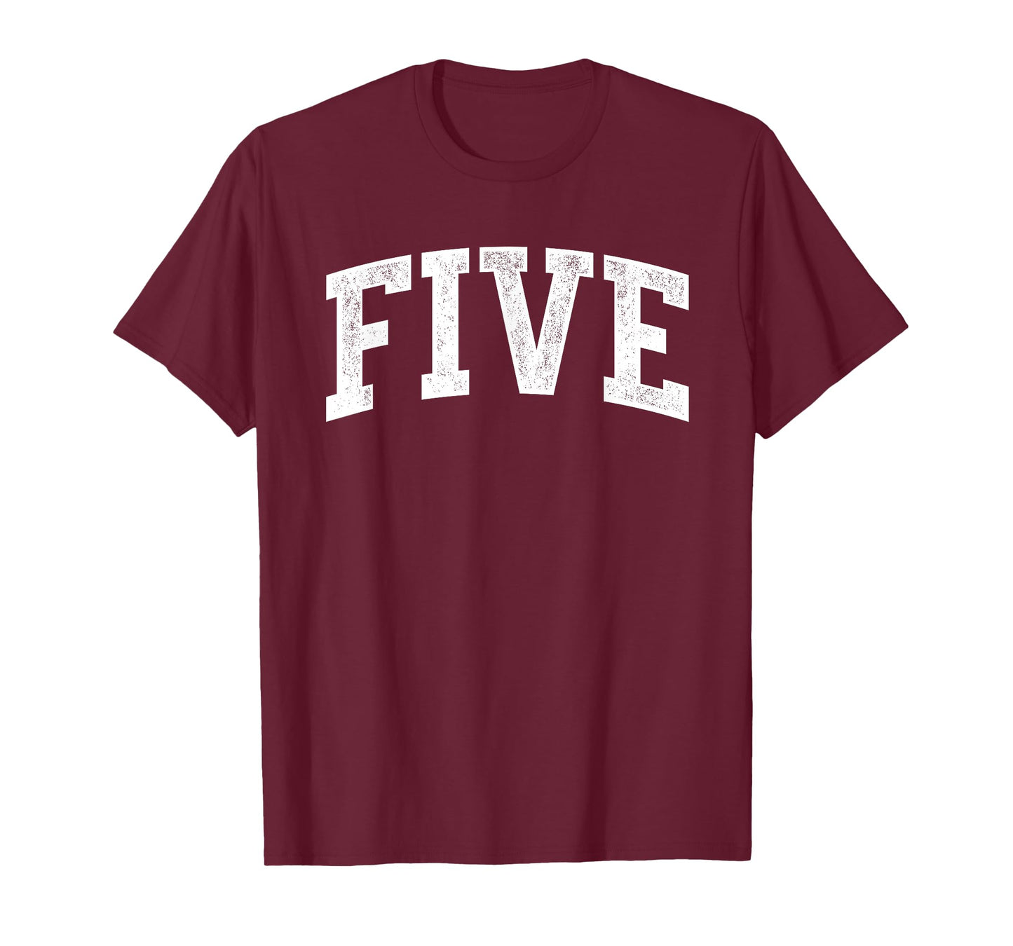 Five Minimalist 5th Birthday Design 5-Year-Old T-Shirt
