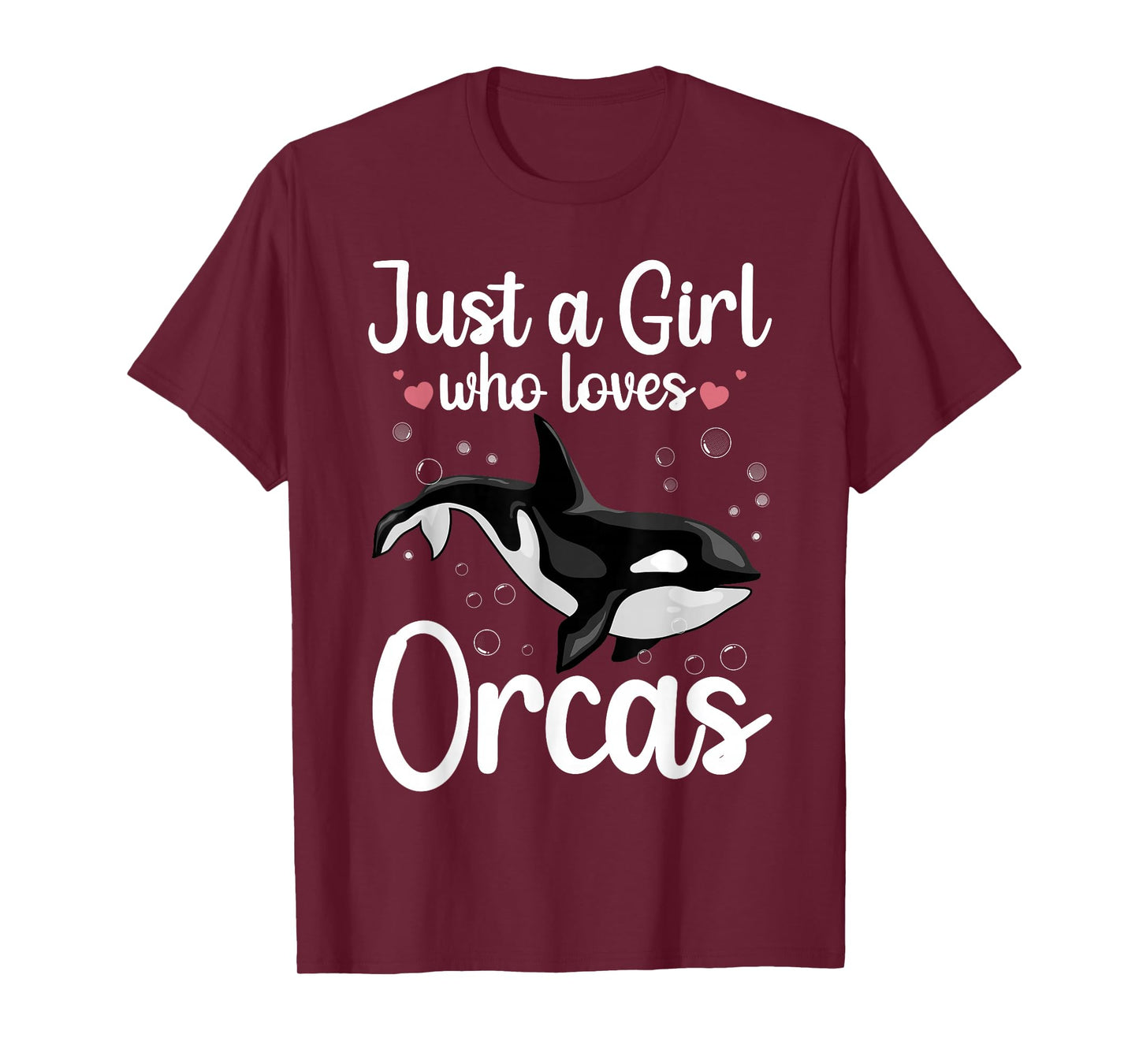 Cool Orca Whale Design For Girls Women Kids Ocean Orca Lover T-Shirt