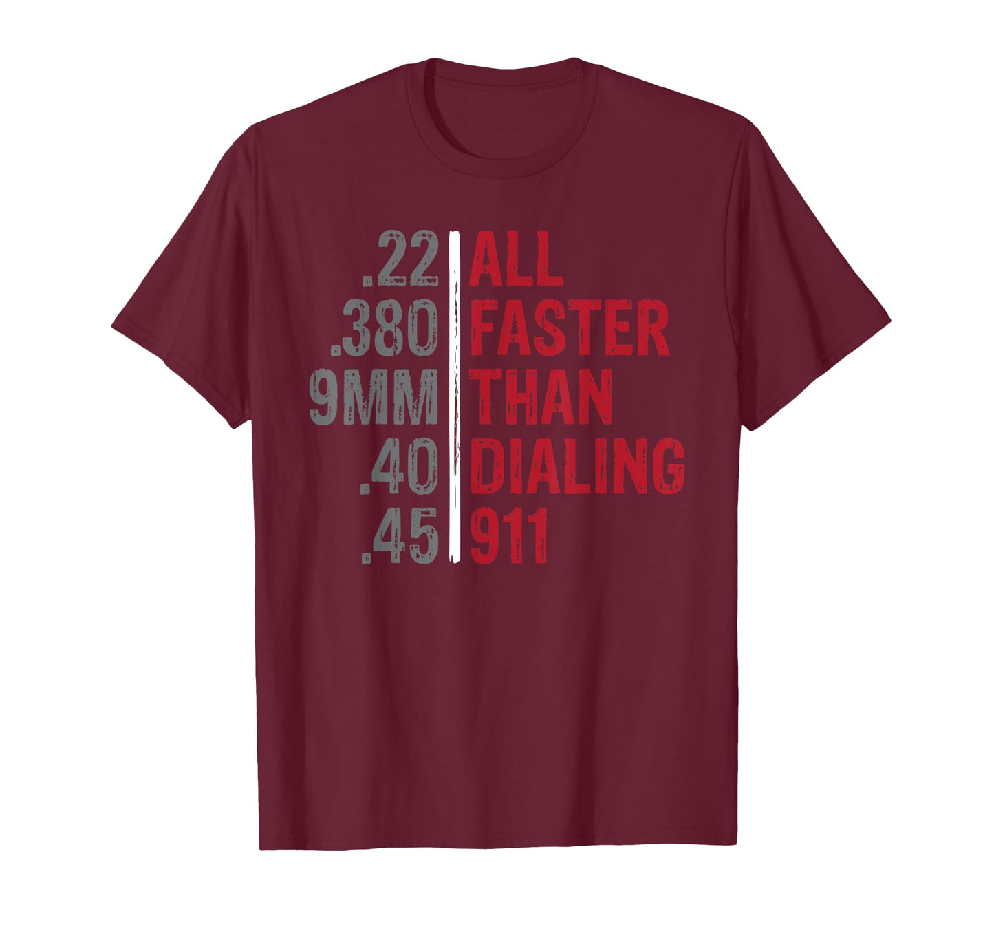 Emergency Tee All Faster Than Dialing 911 Unisex Adult Black Modern Classic Collarless T-Shirt