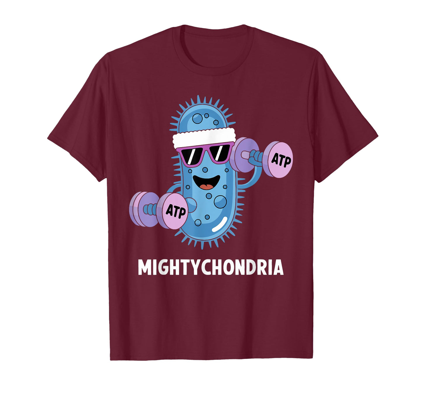 Mightychondria Funny Science Gym ATP Biology Workout T-Shirt