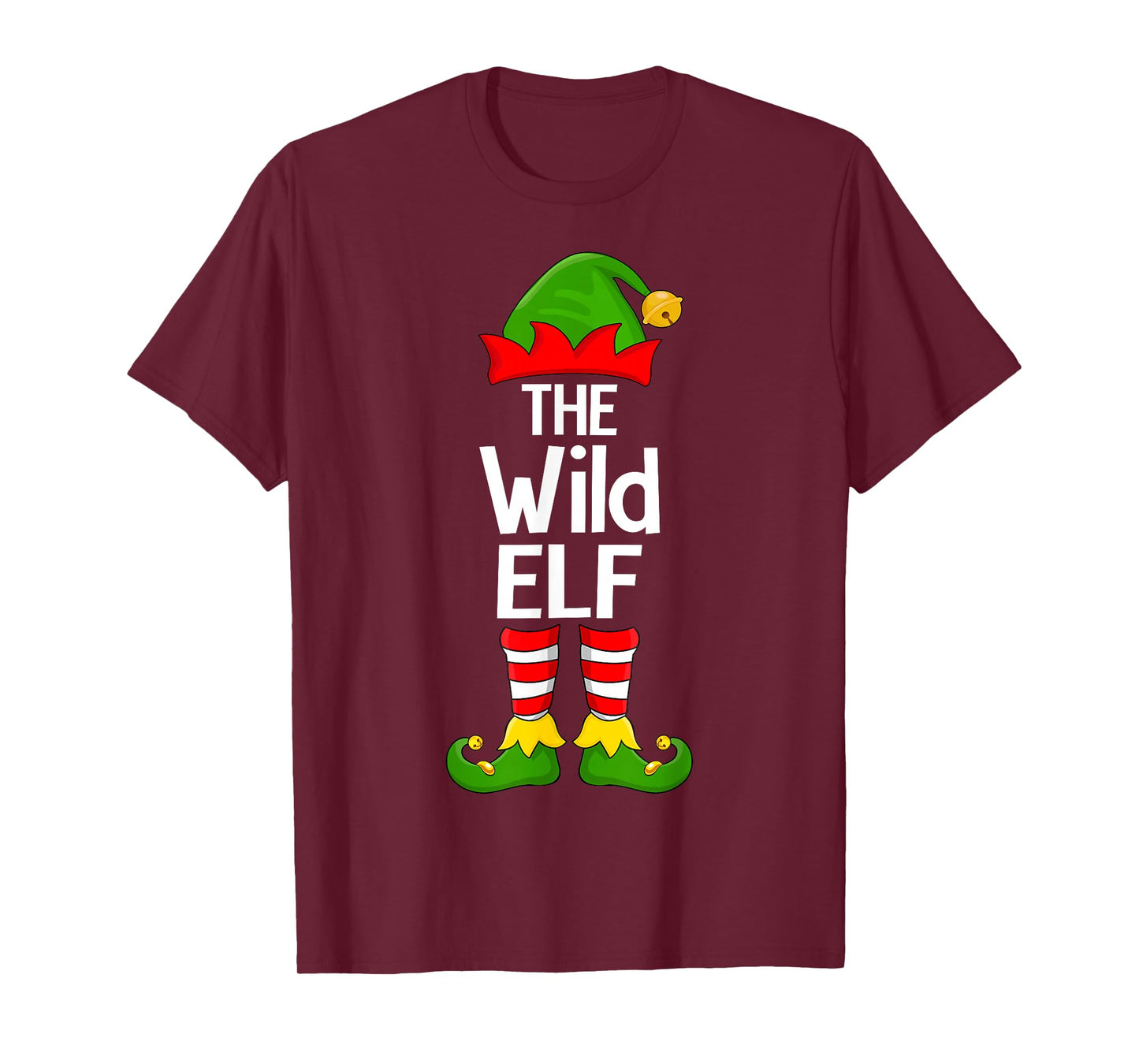 Wild Elf Xmas Matching Family Elf Squad Christmas T-Shirt