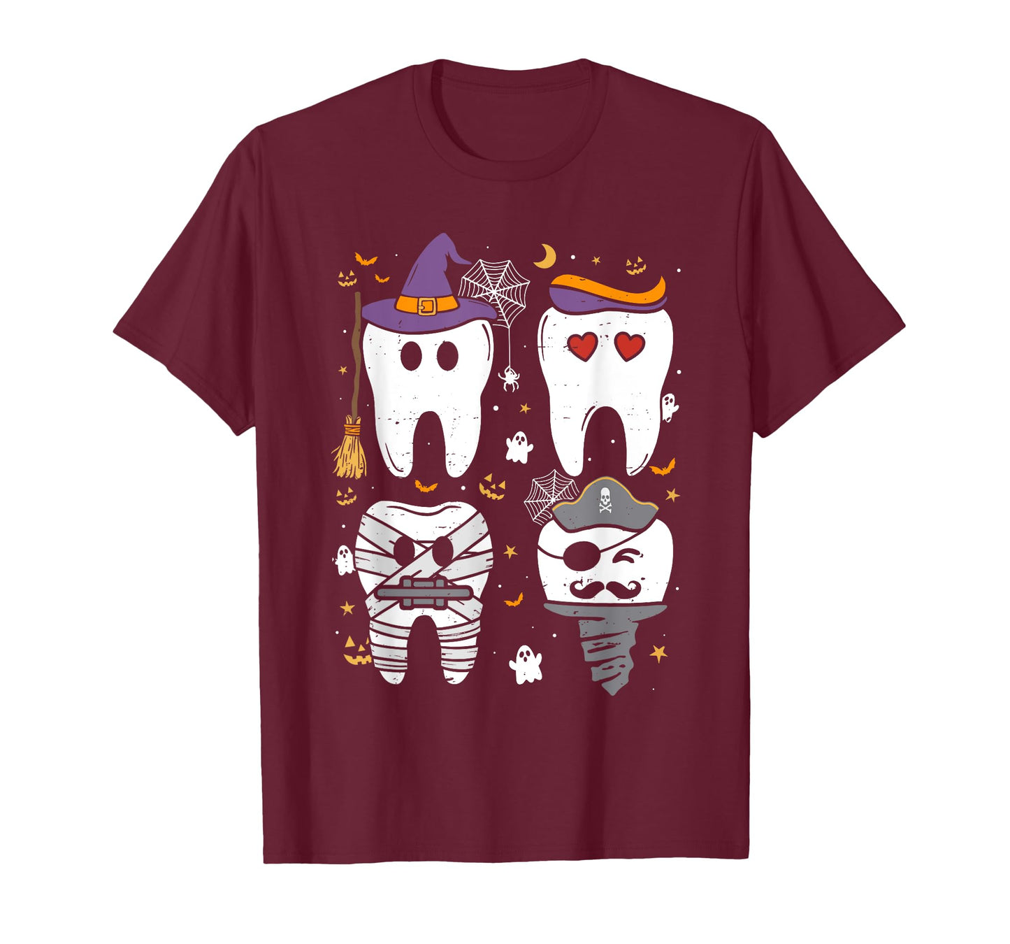 Dentist Witch Teeth Dental Crew Halloween Costume Men Women T-Shirt