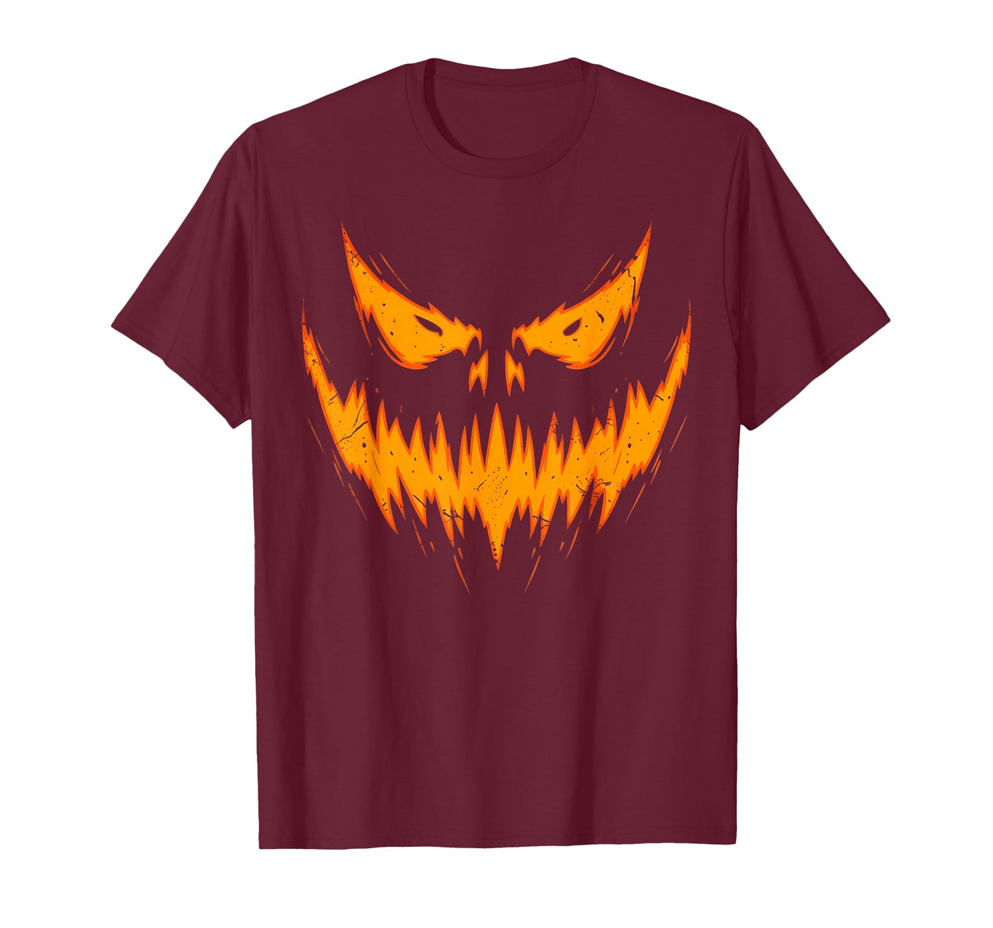 Scary Spooky Jack O Lantern Face Pumpkin Halloween Funny T-Shirt
