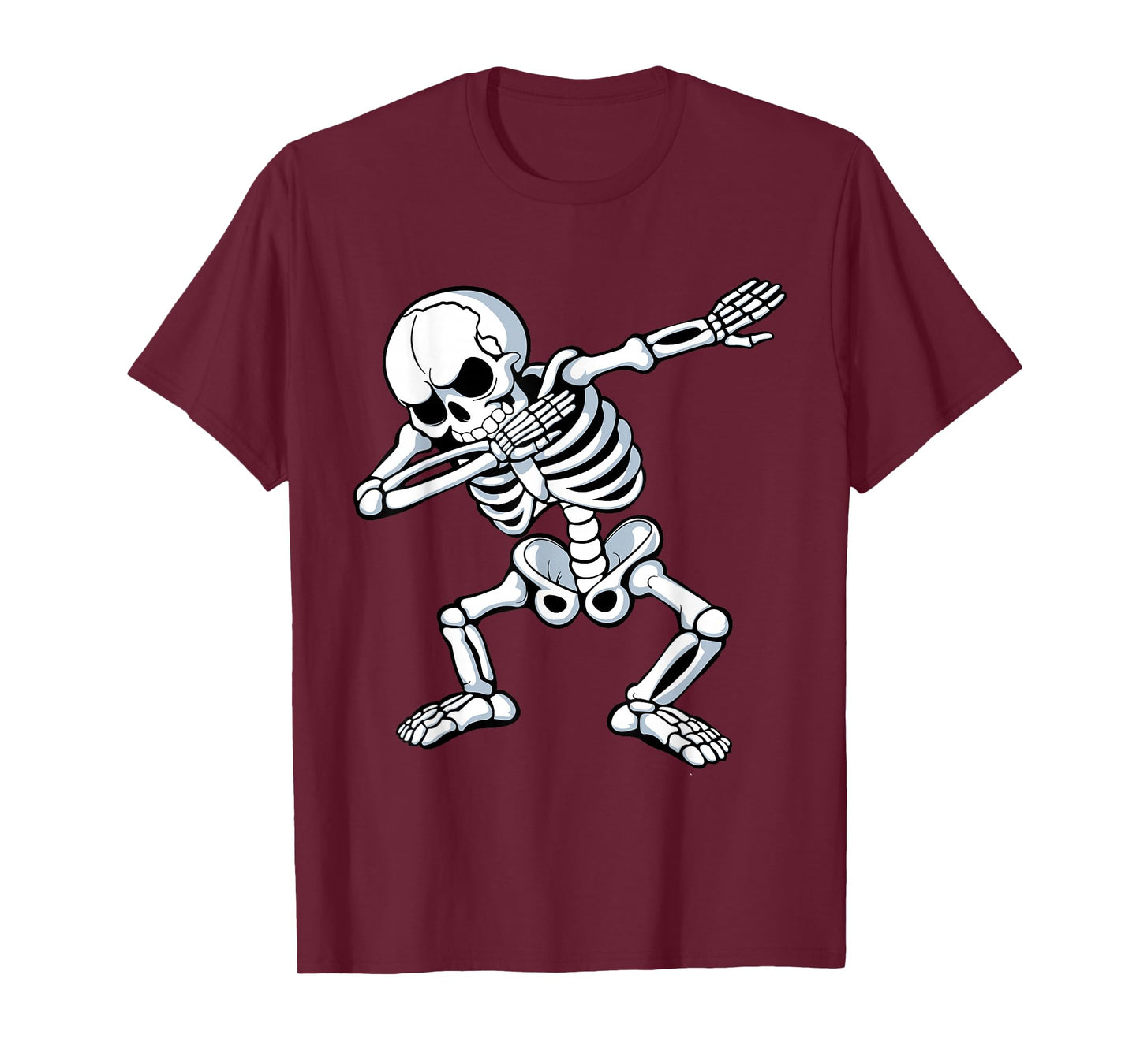 Dabbing Skeleton Spooky Dab Dancing Men Kids Boys Halloween T-Shirt