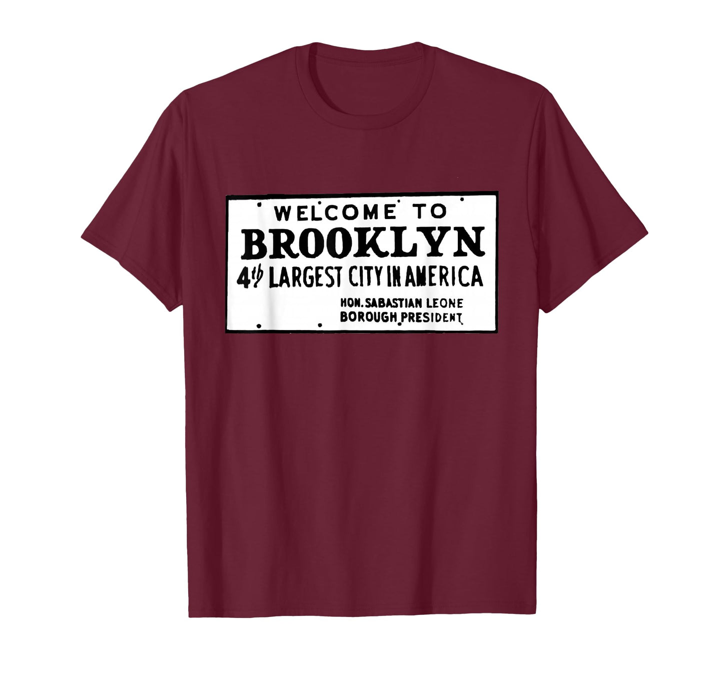Old School Retro Welcome To Brooklyn Sign T-Shirt