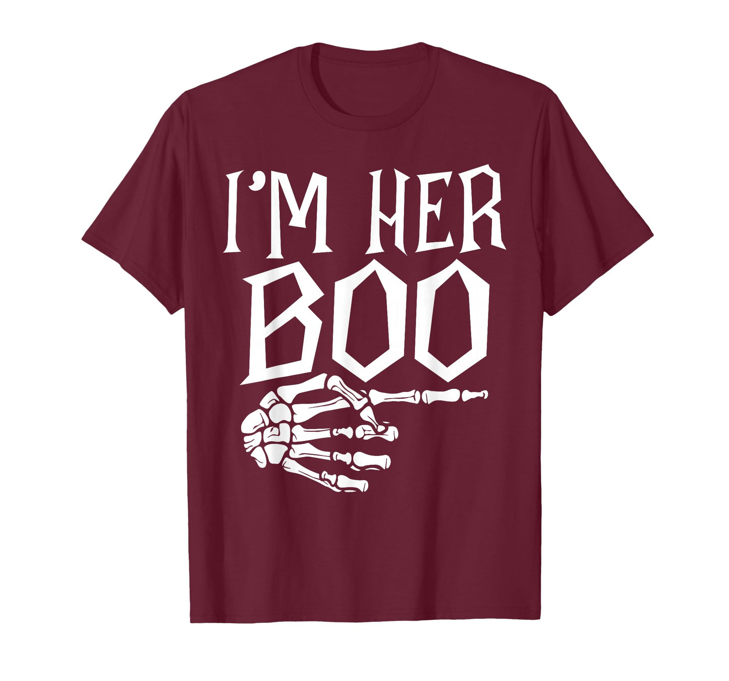 I'm Her Boo Im His Ghoul Spooky Ghost Halloween Couple Women T-Shirt