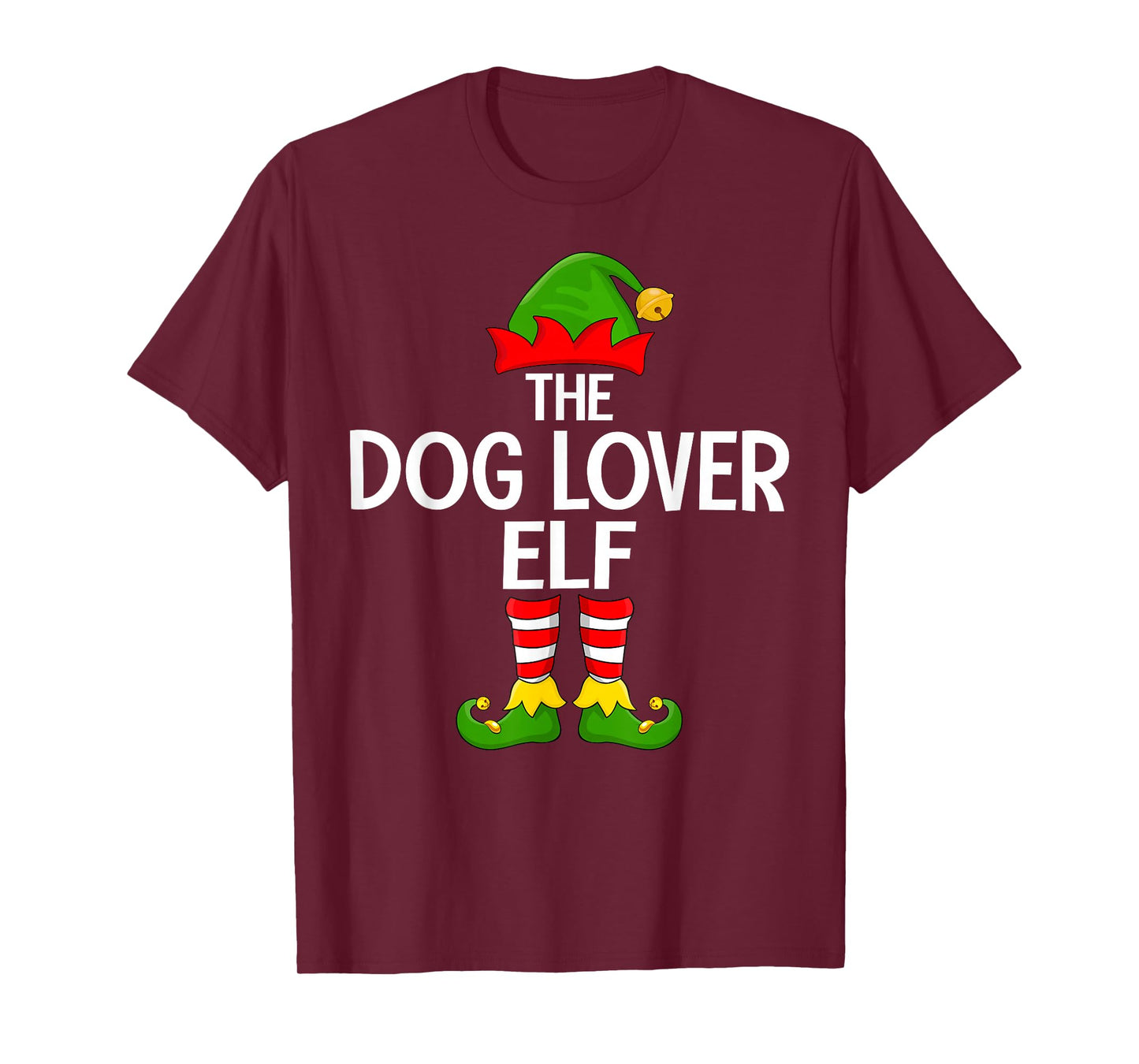 Dog Lover Elf Xmas Matching Family Elf Squad Christmas T-Shirt