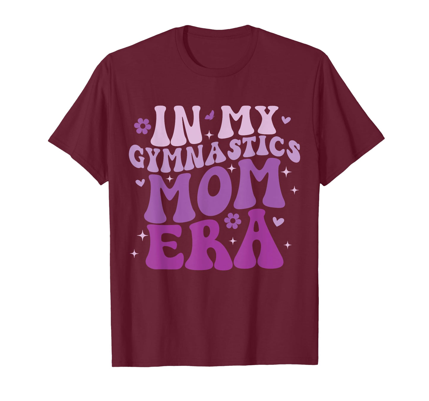 In My Gymnastics Mom Era Groovy Funny Gymnastics Birthday T-Shirt