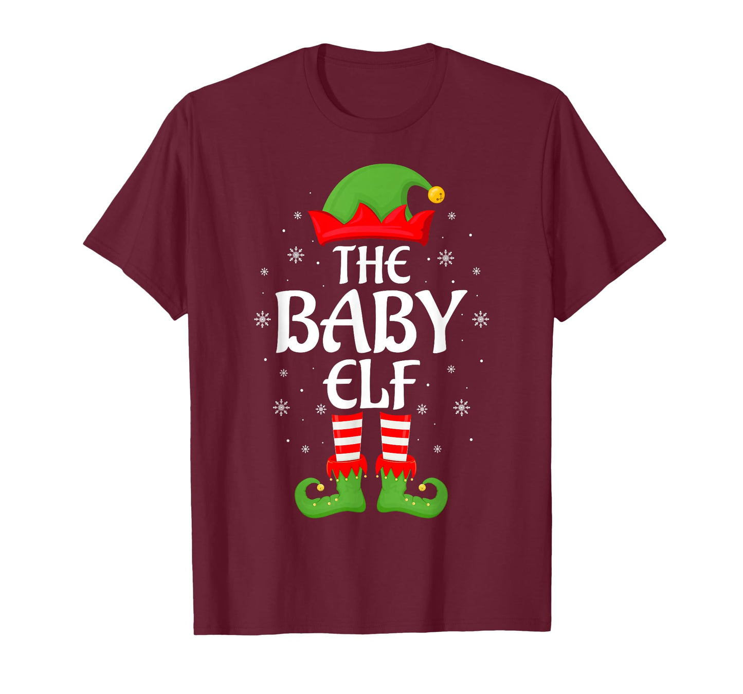 Baby Elf Xmas Family Matching Elf Squad Christmas Boys Girls T-Shirt