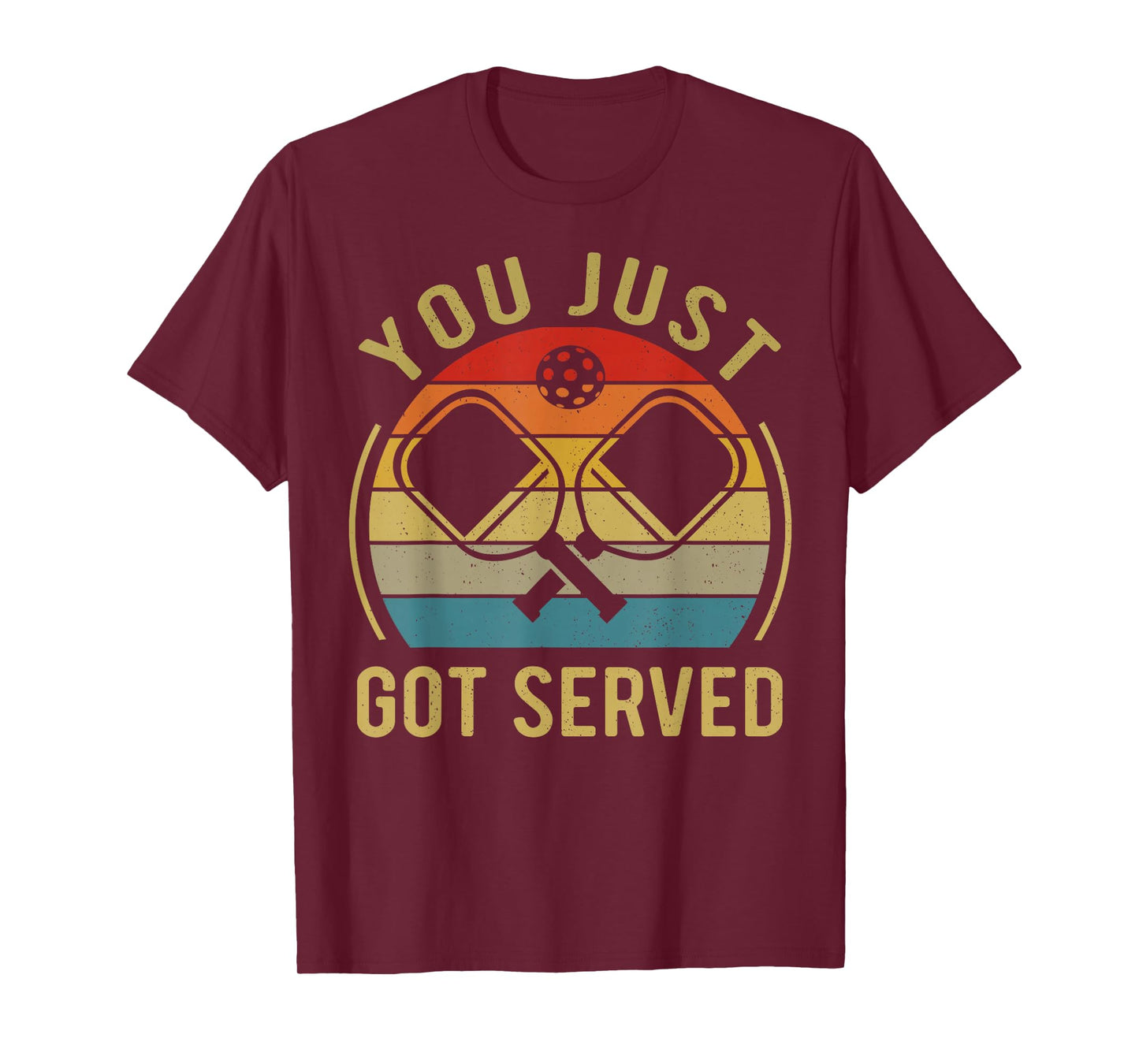 Funny Pickleball You Just Got Served Vintage Retro T-Shirt
