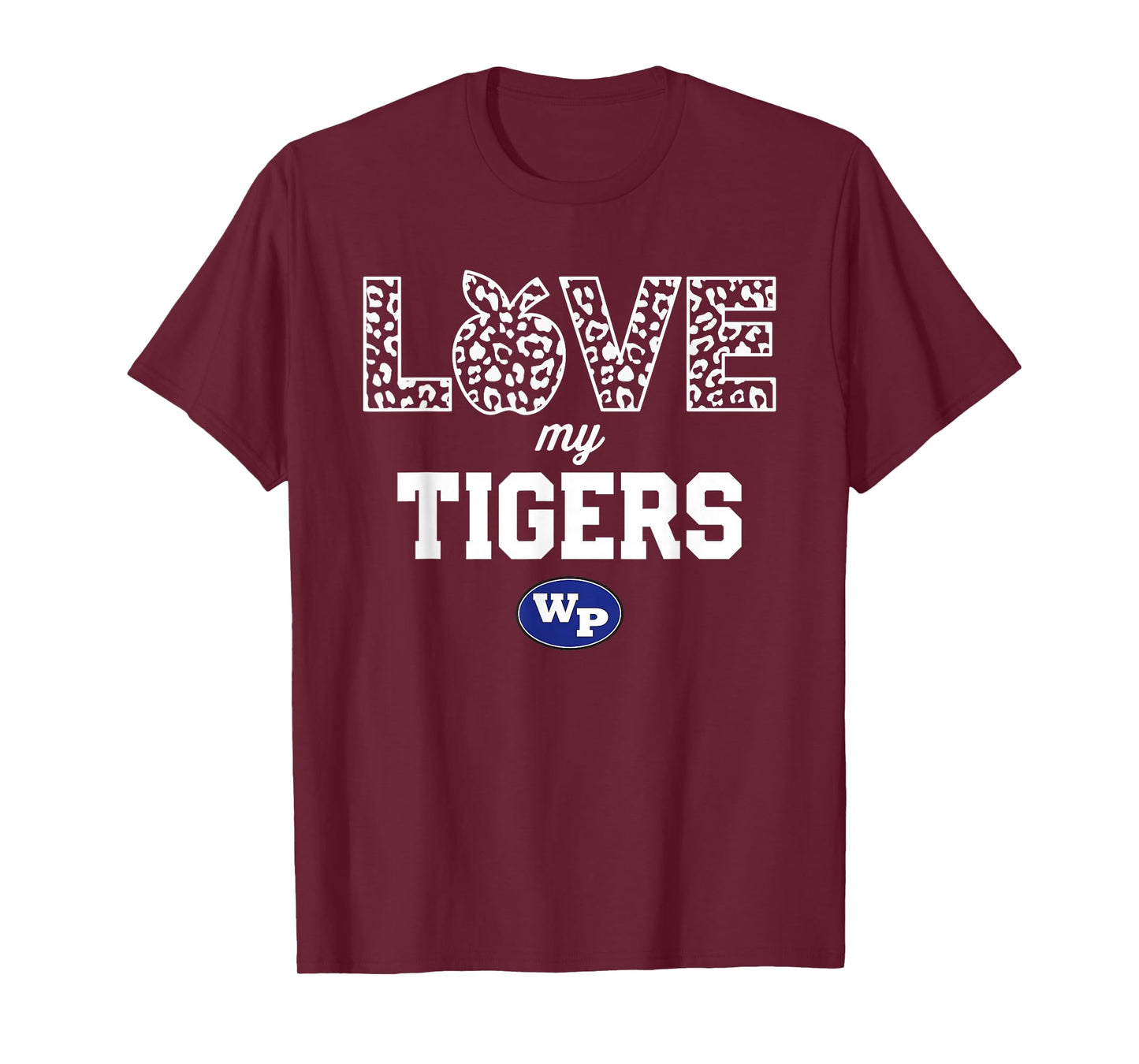 Wills Point Tigers Logo Love My Team HS T-Shirt