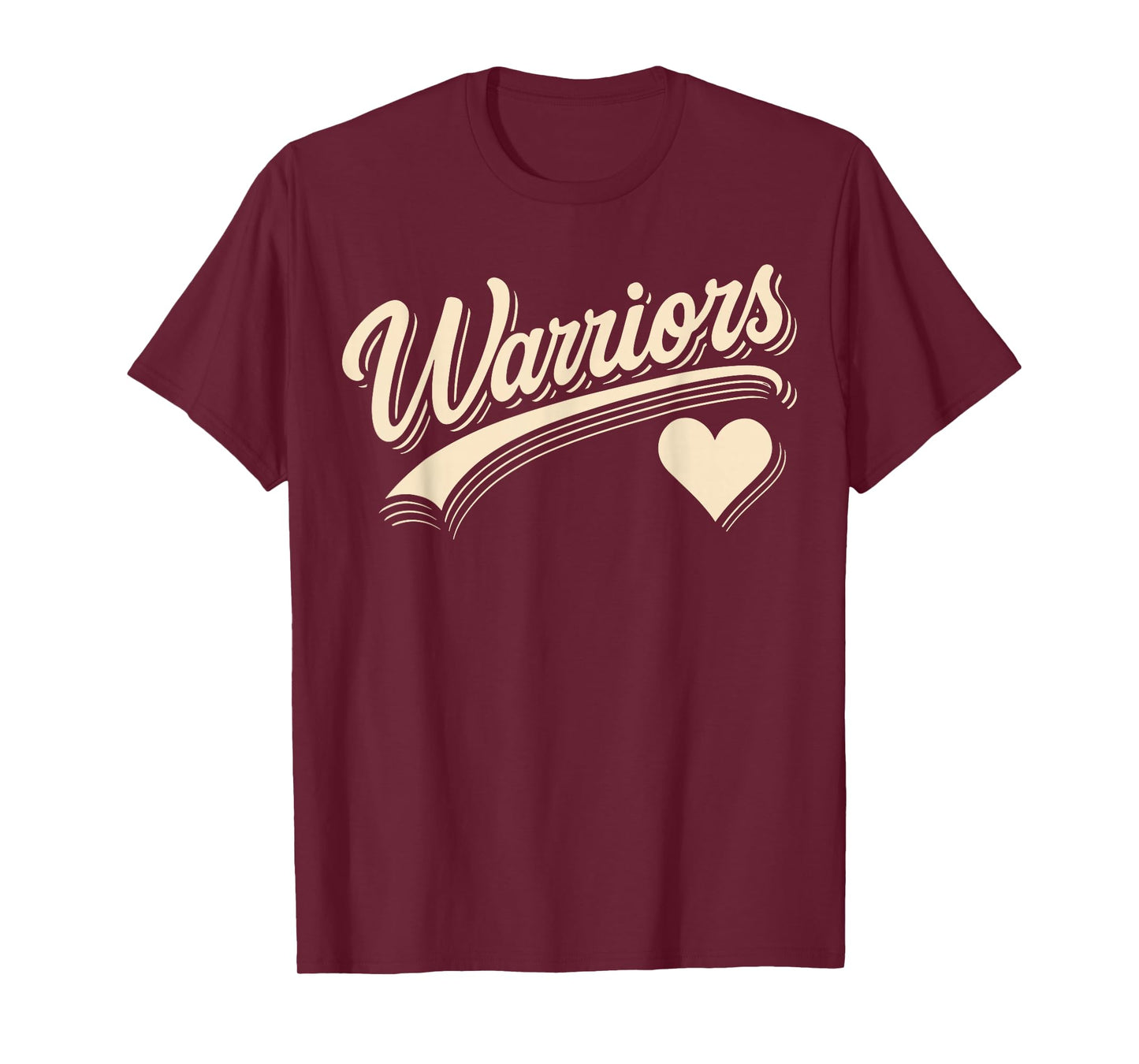 Vintage Warriors Heart Apparel for Men Women Kid Boy Girl T-Shirt