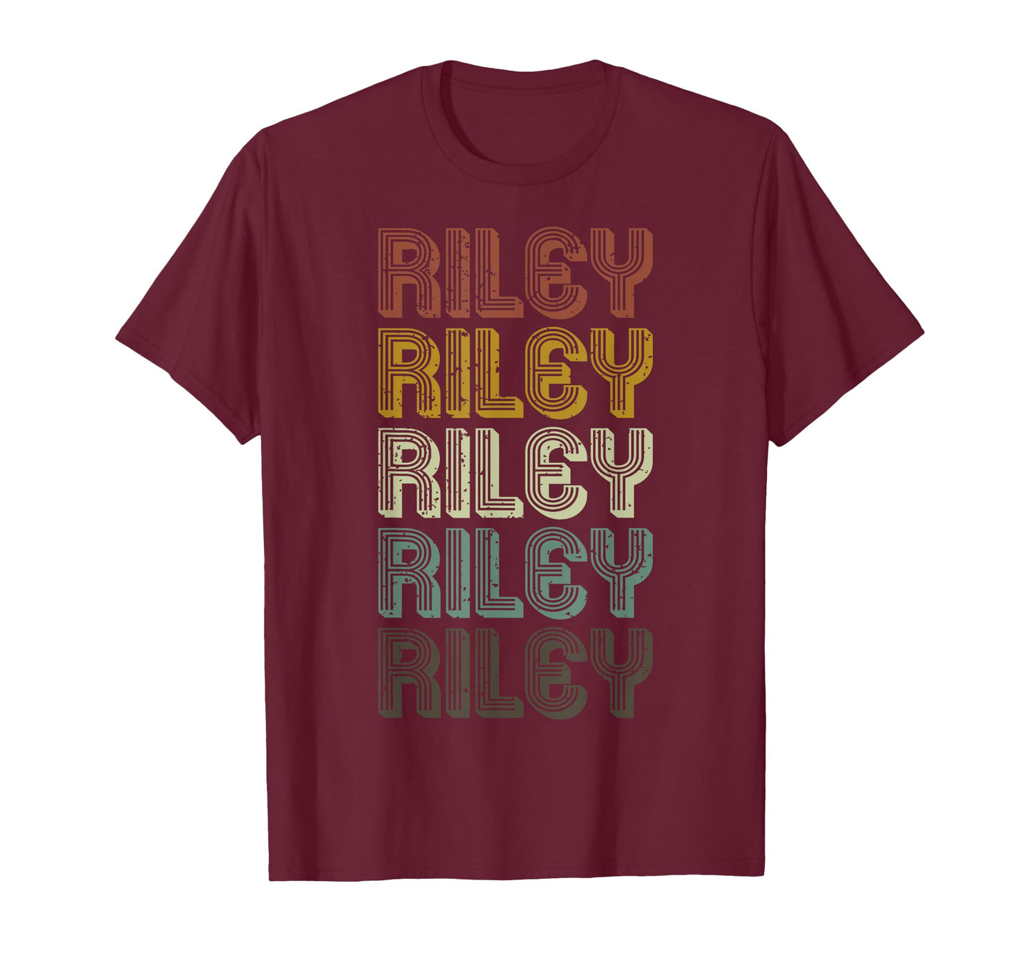 Retro Riley First Name Personalized Riley Groovy Vintage T-Shirt