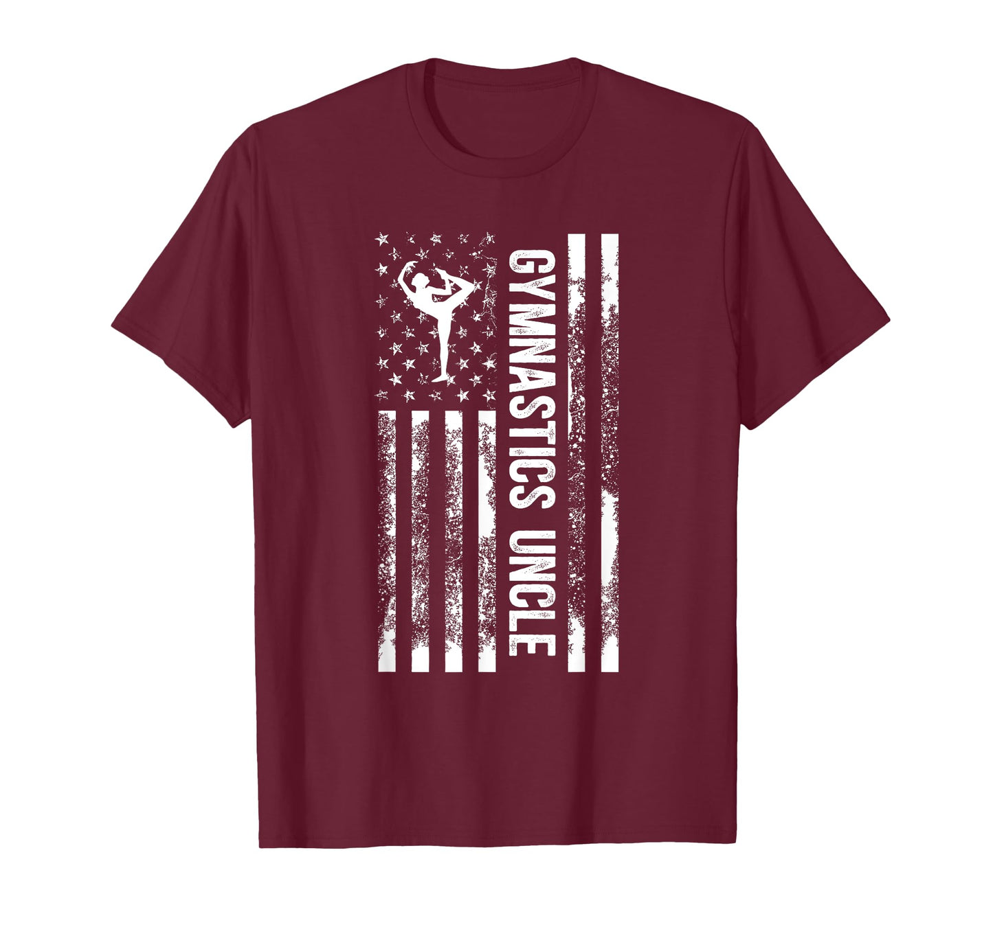 Gymnastics Uncle US Flag Uncle Of A Gymnast Uncle T-Shirt
